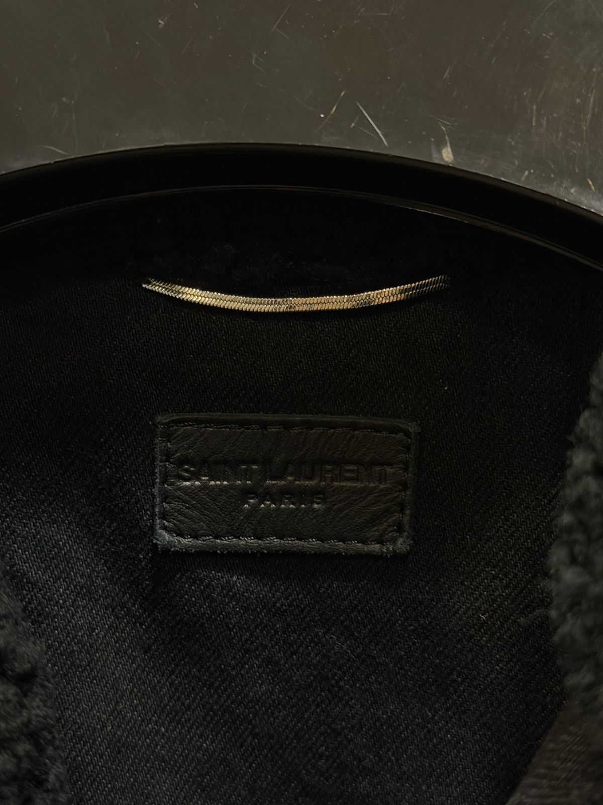 Saint Laurent Paris Shearling Collar Denim Trucker Jacket M Size US M / EU 48-50 / 2 - 5 Thumbnail