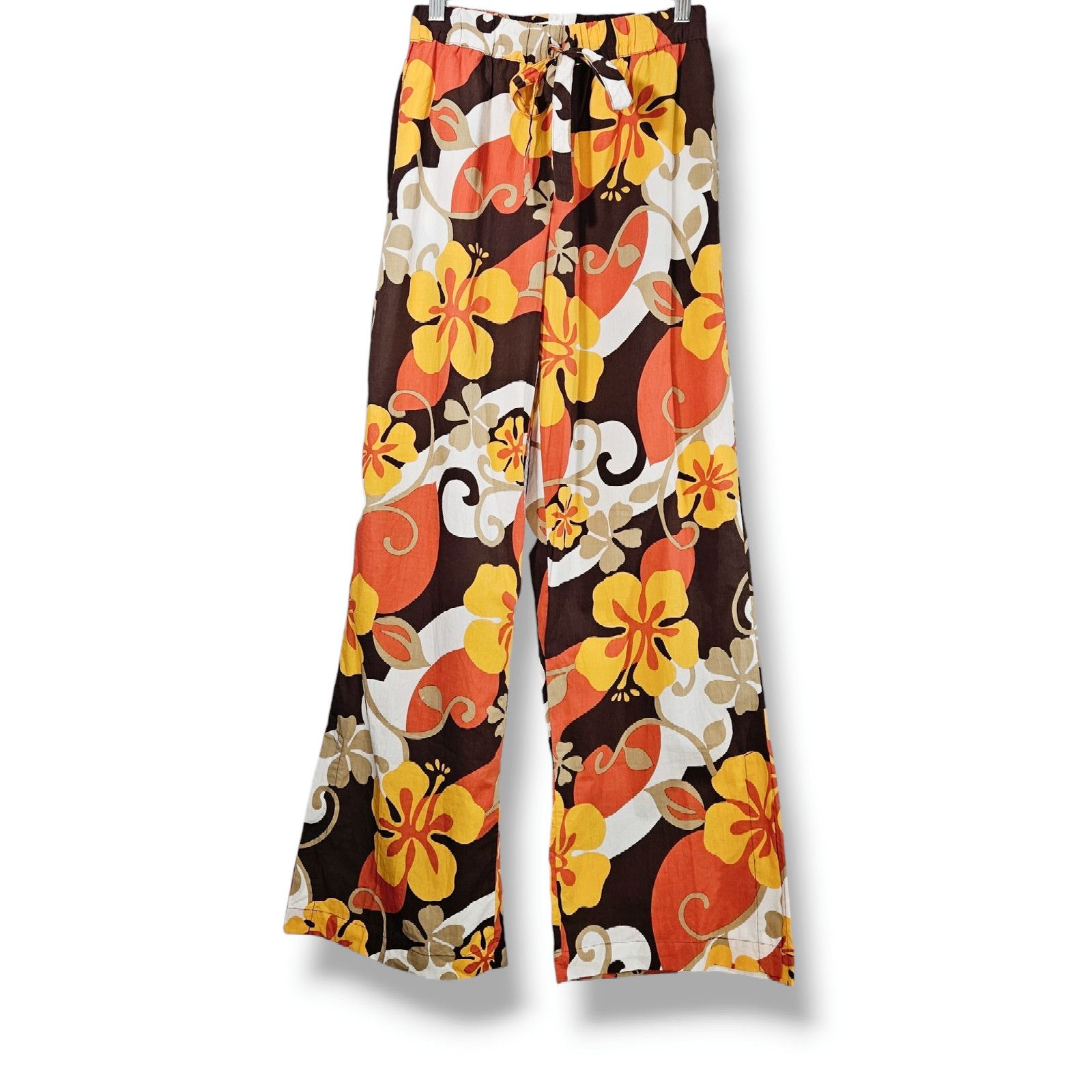 FAITHFULL NWT Faithfull the Brand Celvia Cotton Pant Sz. 2 Brown White Size 26" / US 2 / IT 38 - 3 Thumbnail