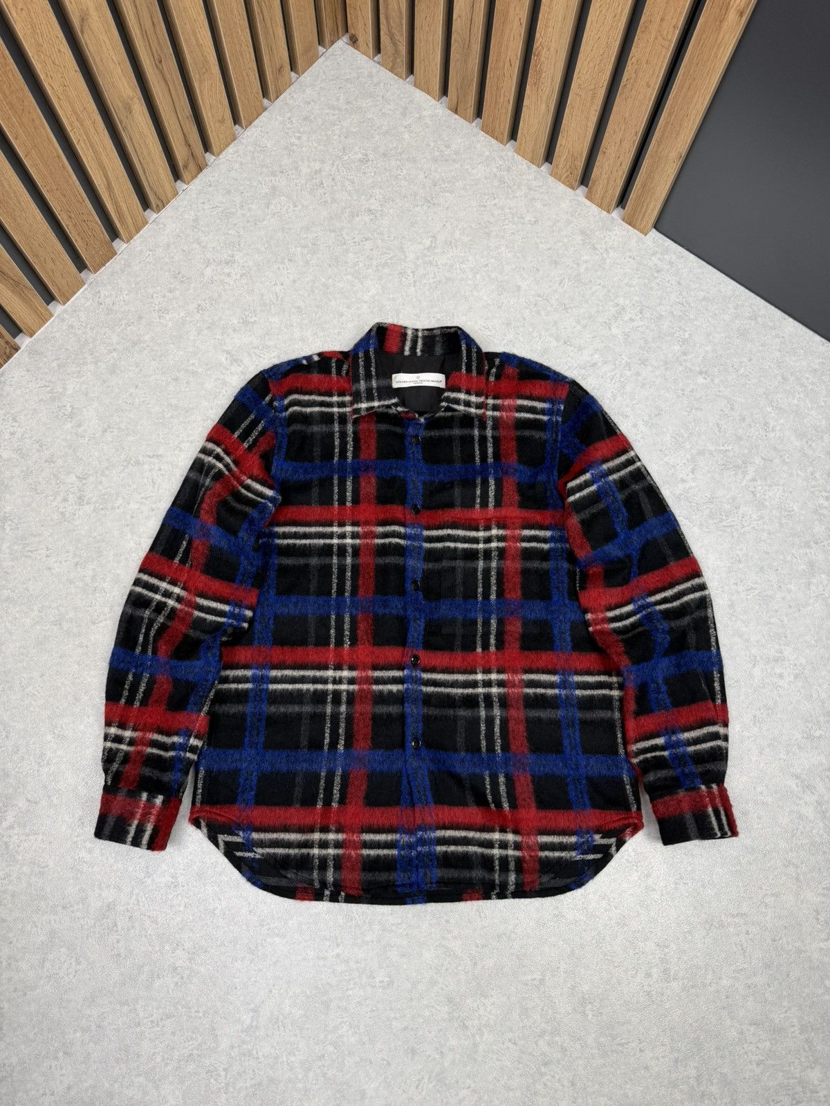 Golden Goose Golden Goose Deluxe Brand Plaid Wool Overshirt Jacket Size L Size US L / EU 52-54 / 3 - 2 Thumbnail