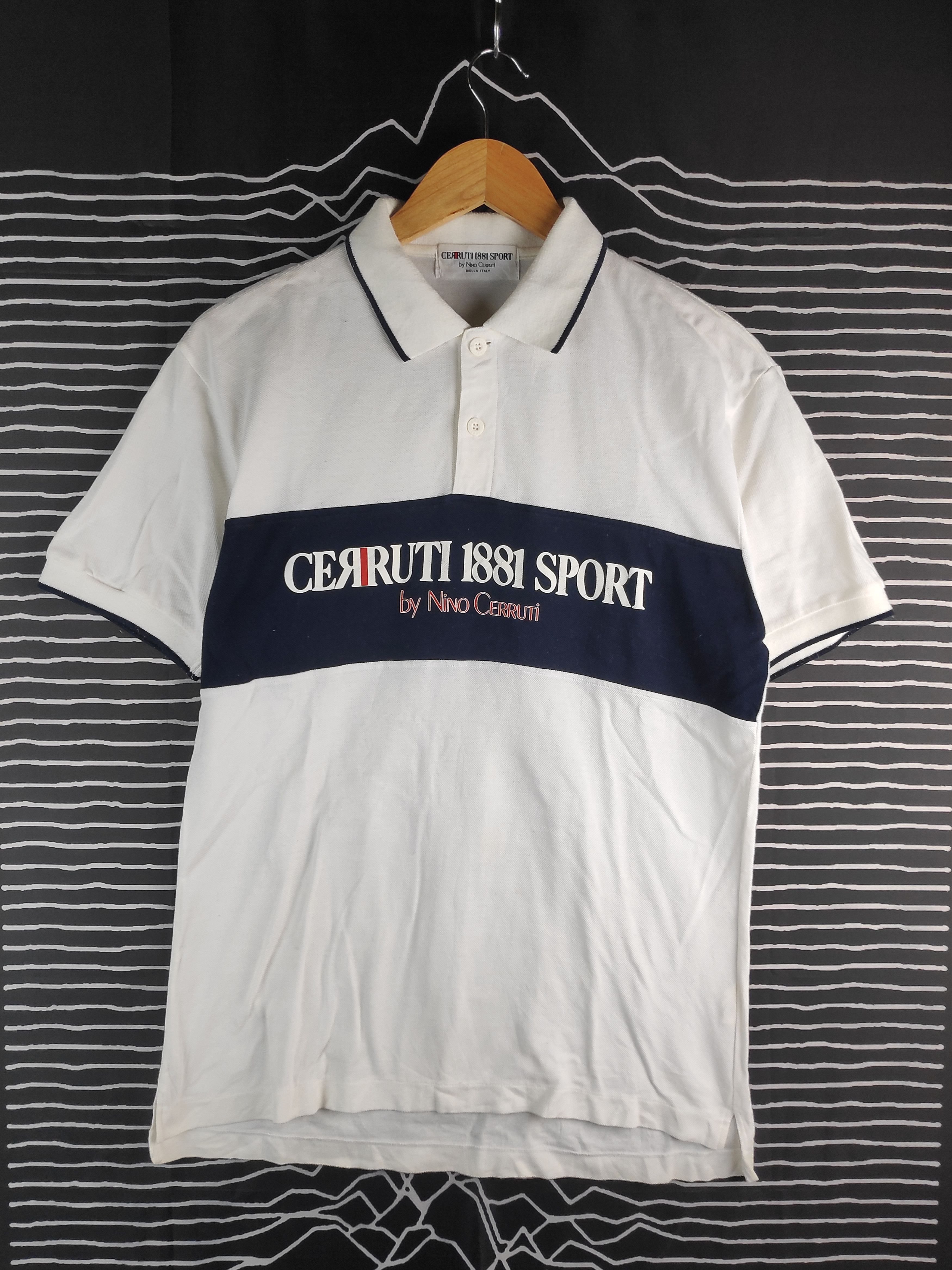 image of VTG Cerruti 1881 Sport By Nino Cerruti Polo Tee in White, Men's (Size Medium)