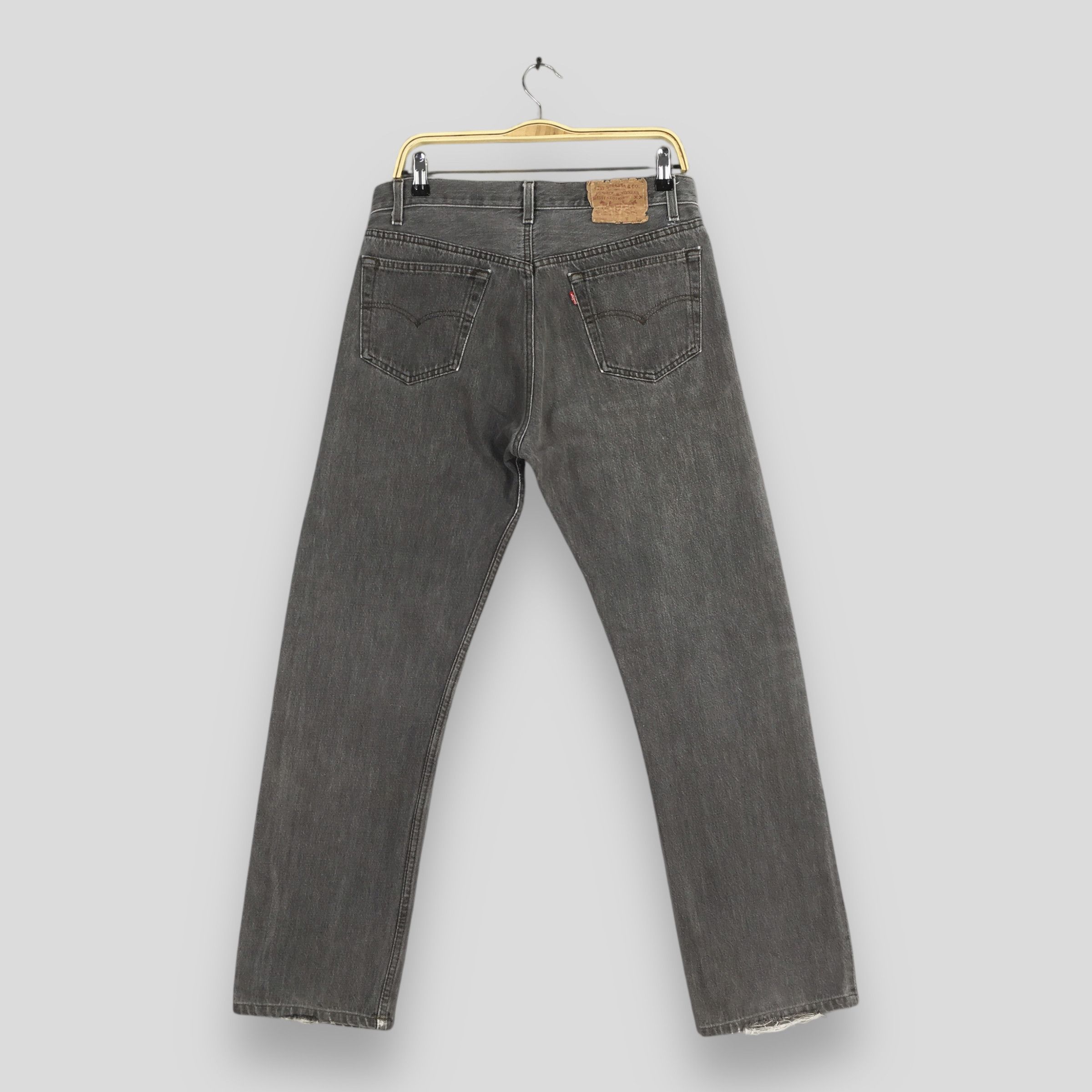Levi's Size 31x29.5 Vintage 80s Levi's 501 Faded Black Jeans S1665 Size US 31 - 7 Thumbnail