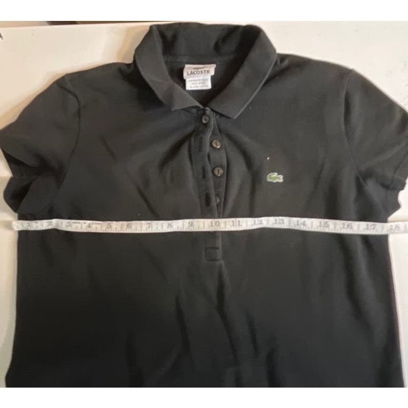 Lacoste Lacoste Black Pique Cotton Polo Dress size 44 with pockets Size M / US 6-8 / IT 42-44 - 5 Thumbnail