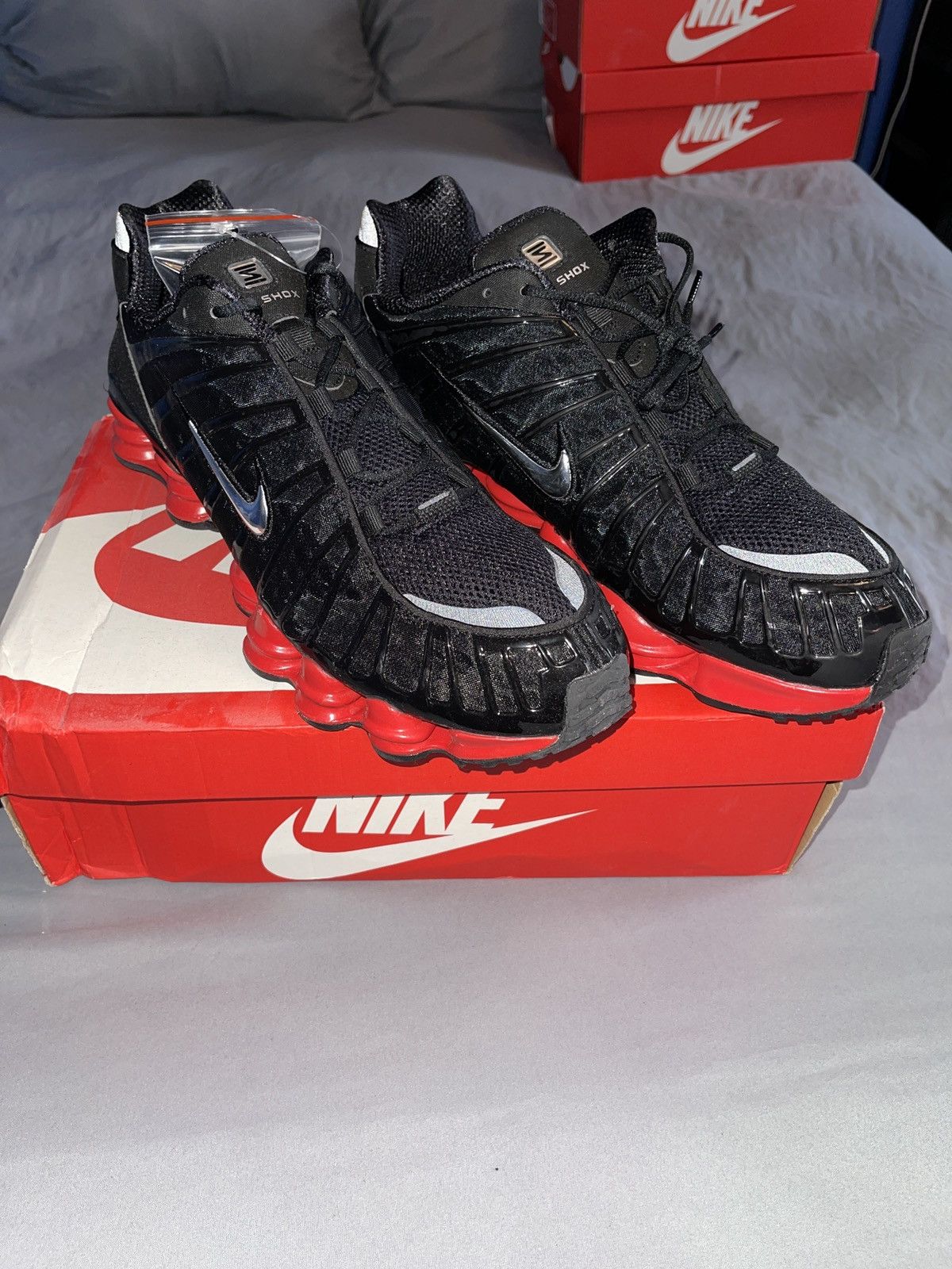 Nike Shox TL x Skepta Black/Red US 15 [CI0987-001]