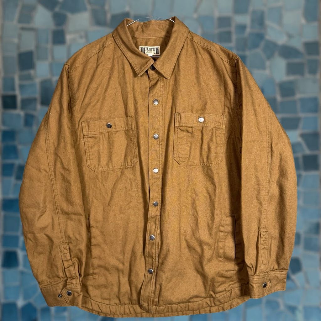 Duluth Trading Company Duluth Trading Jacket Men XL Fire Hose Canvas Limber Jac Shacket Utility Flannel Size US XL / EU 56 / 4 - 1 Thumbnail