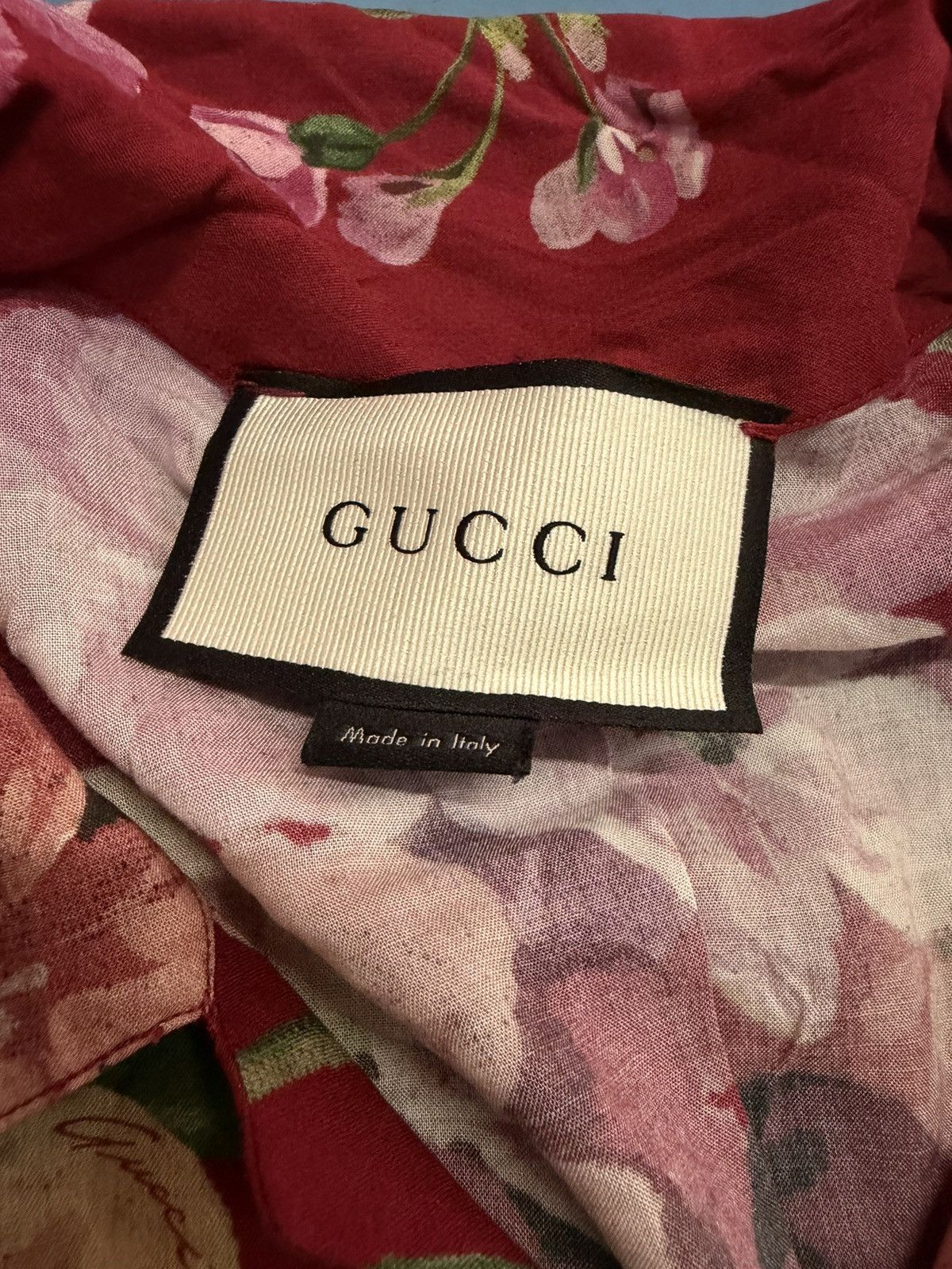 Gucci GUCCI 15” VISCOSE FLOWER SHIRT Size US S / EU 44-46 / 1 - 4 Thumbnail