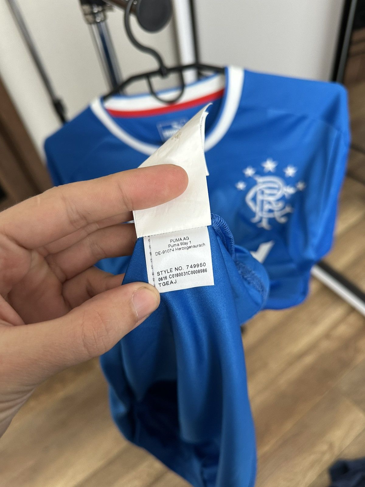 Puma 2016/2018 Puma Rangers Dodoo Soccer Jersey T-Shirt Size US M / EU 48-50 / 2 - 15 Thumbnail