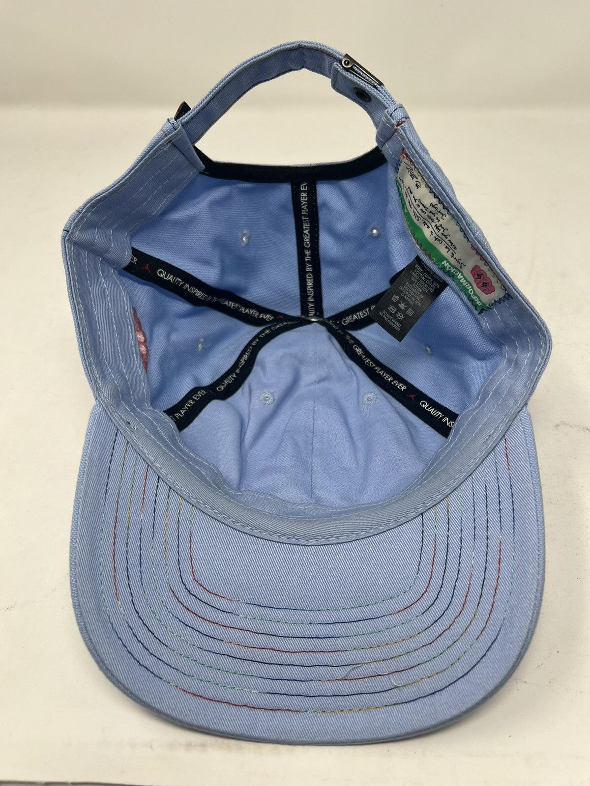 Jordan Brand × Nike Jordan X J Balvin baby blue strap back hat FW22 rare Size ONE SIZE - 7 Thumbnail