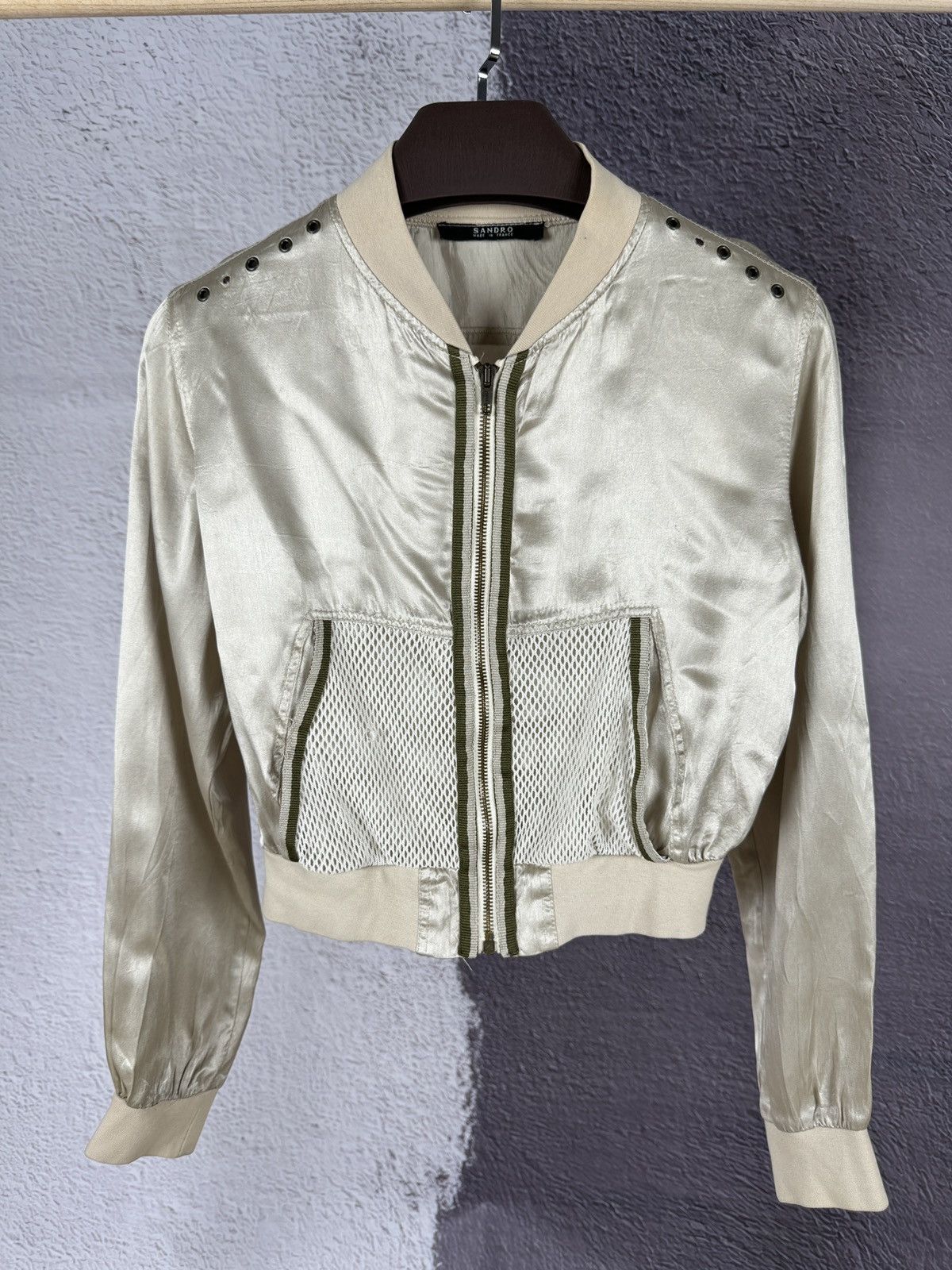 Sandro Sandro Bombers Vintage made in France Acetate jacket Size M / US 6-8 / IT 42-44 - 2 Thumbnail