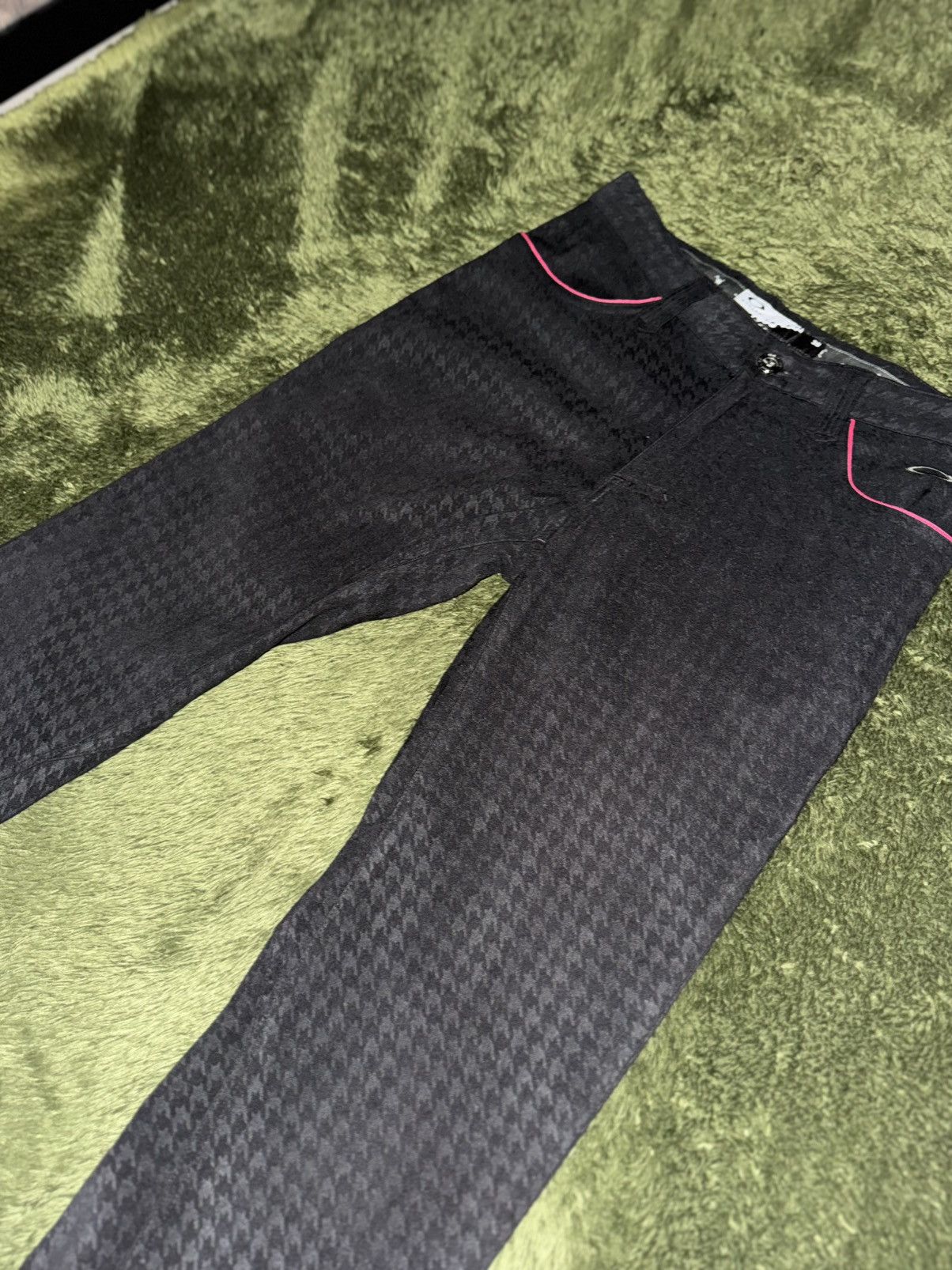 Oakley [30] Oakley Japan Houndstooth Skull Bootcut Pants Black Size US 30 / EU 46 - 5 Thumbnail