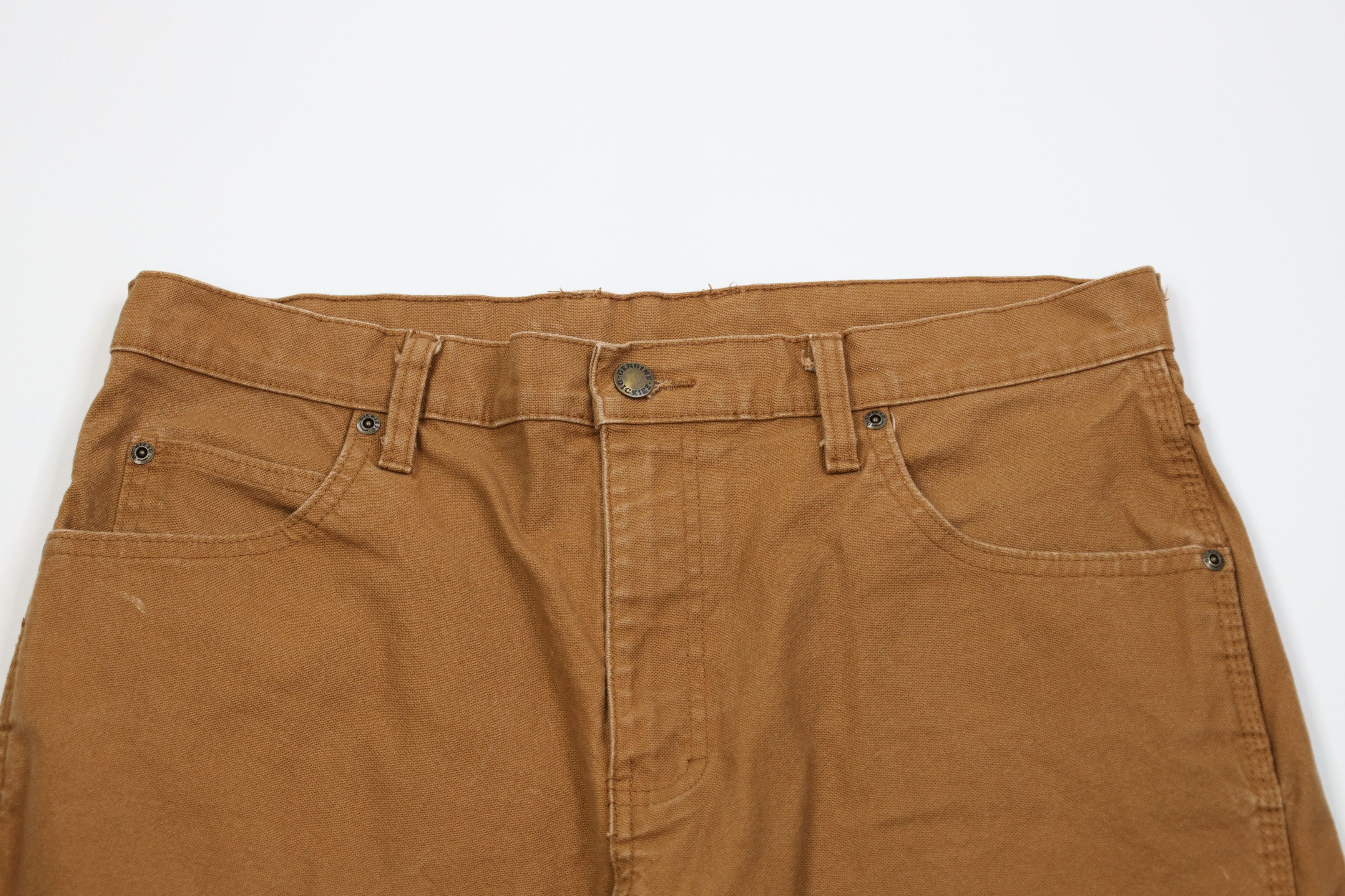 Dickies Vintage Y2K Dickies Wide Leg Dungaree Pants Duck Brown Size US 32 / EU 48 - 2 Thumbnail