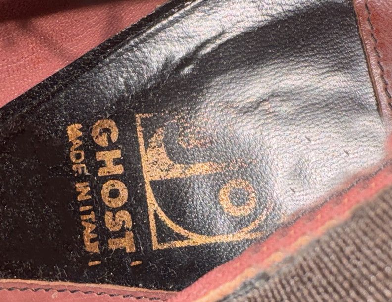 Jo Ghost VINTAGE JO GHOST COFFEE DISTRESS PATENT LEATHER BOOTS Size US 10 / EU 43 - 4 Thumbnail