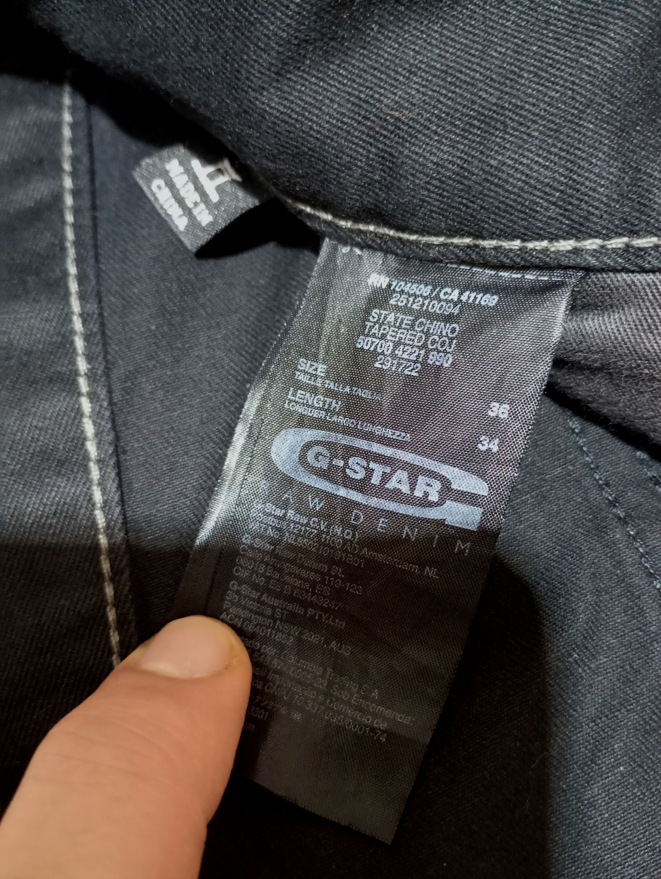 G-Star G-star Raw 3301 State Chino Tapered Coj Pants Size US 36 / EU 52 - 9 Thumbnail
