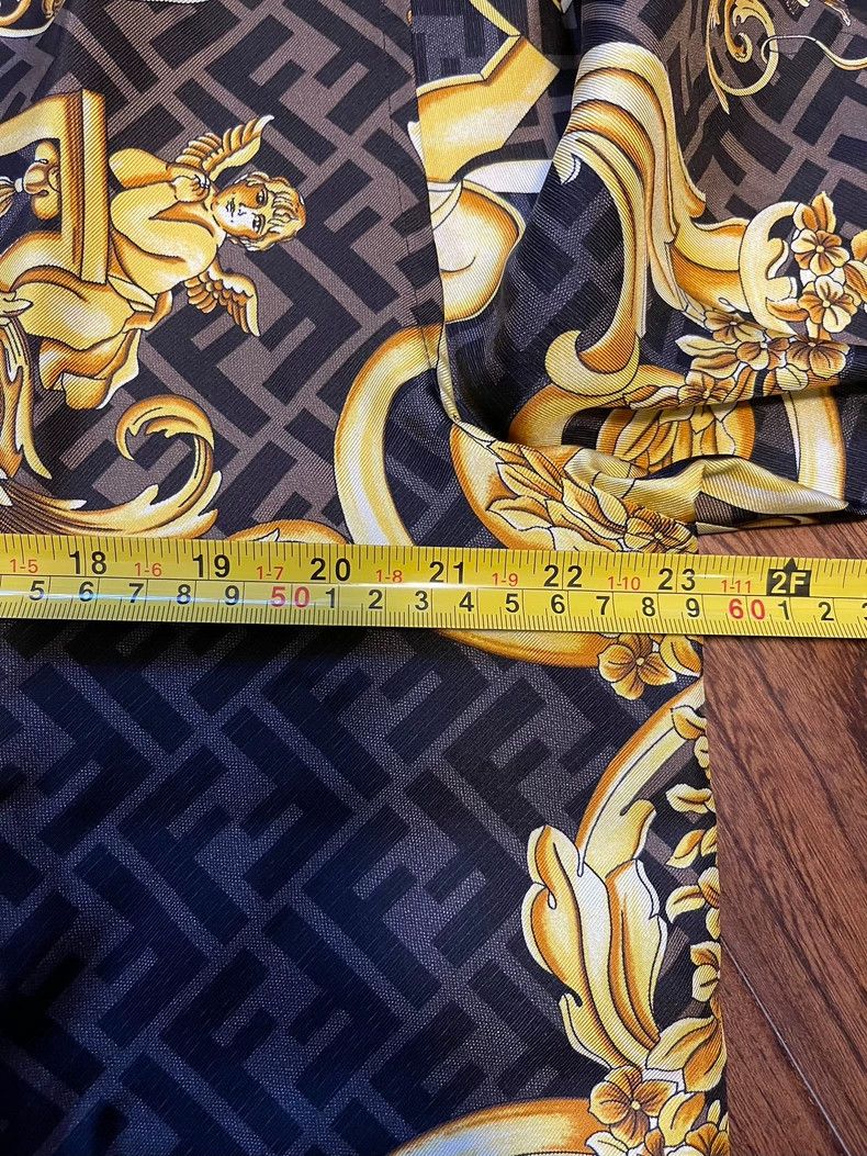 Versace Versace Mulberry silk shirt Size US XL / EU 56 / 4 - 4 Thumbnail