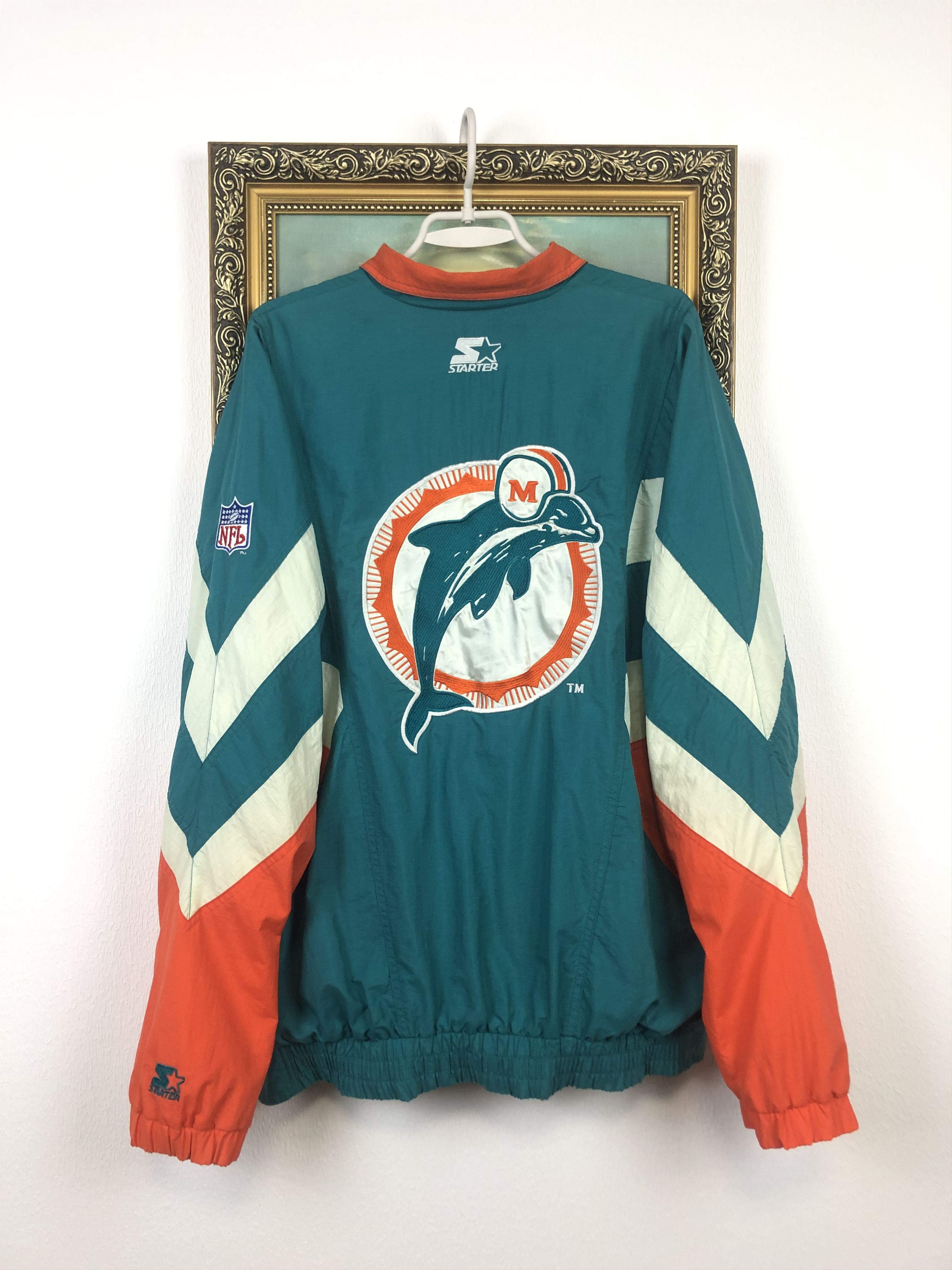 NFL × Starter × Vintage Vintage 90s NFL Starter Miami Dolphins Jacket Rare Hype Size US XL / EU 56 / 4 - 17 Thumbnail