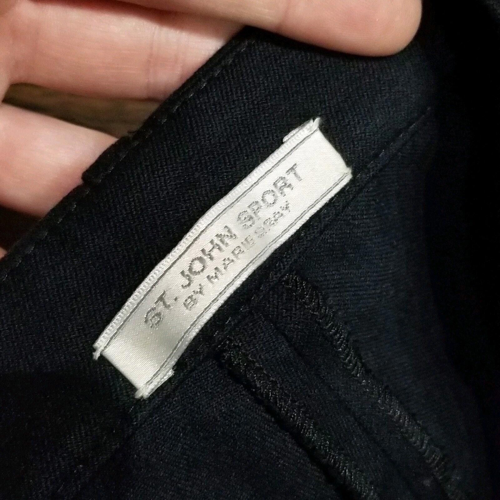 Andrew St. John St. John Sport Dress Pants Size 10 Black Boot Cut Zipper Size 32" / US 10 / IT 46 - 3 Thumbnail