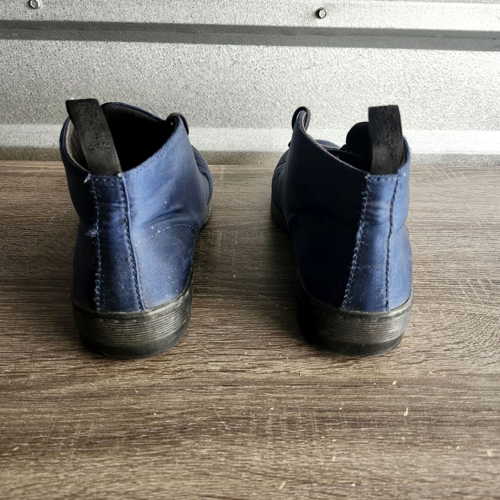 Dr. Martens Dr Martens DAYTONA Boots / BLUE Satin / Women’s US Size 9L - NEEDS CLEANING Size US 9 / IT 39 - 6 Thumbnail