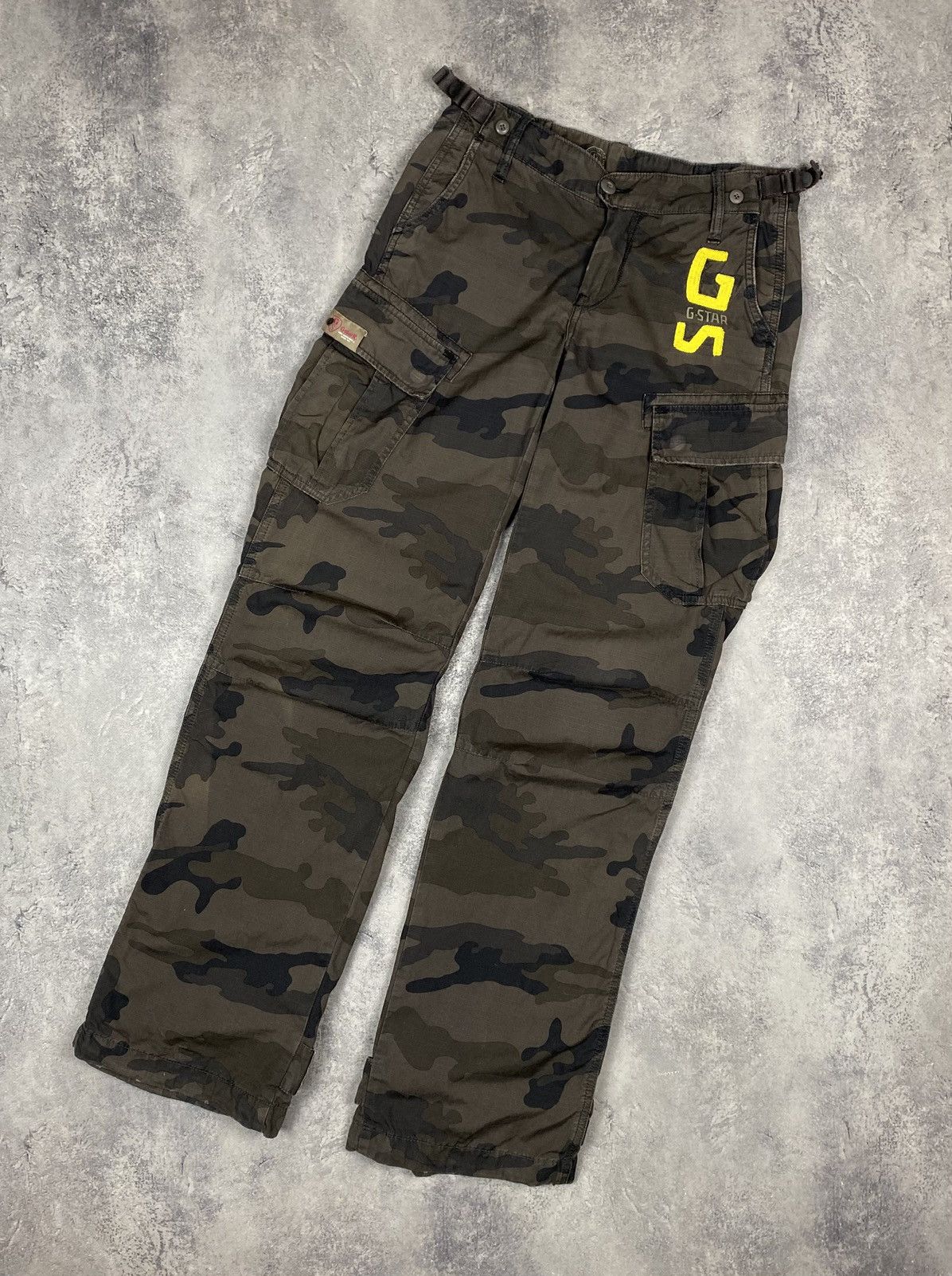 G-Star G Star Raw Danbury Field Cargo Pants Camo Army Bootcut Size 28" / US 6 / IT 42 - 2 Thumbnail