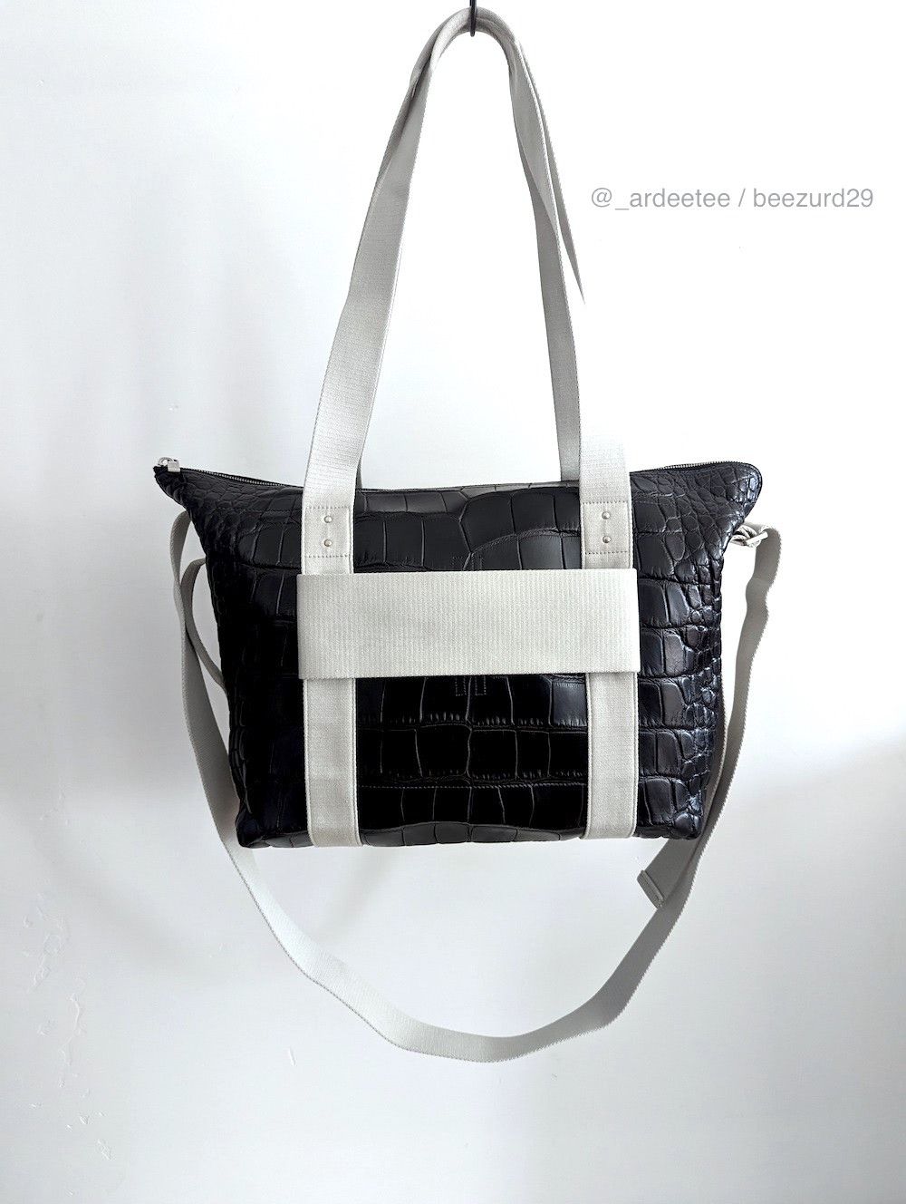 💥$50K CROCODILE JUMBO SCALE TROLLEY TOTE BAG