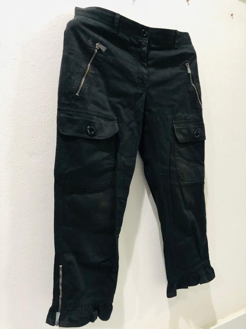Moschino × Vintage Moschino Crop pants Zipper legs Size 32" / US 10 / IT 46 - 6 Thumbnail
