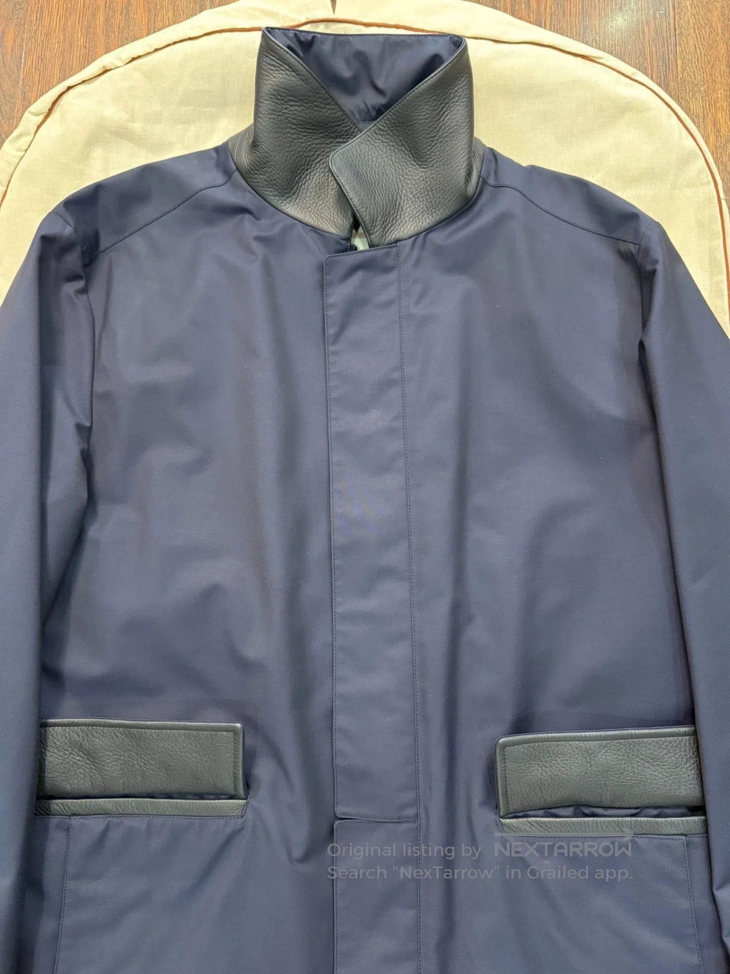 Loro Piana Blue Collared Light Jacket with Front Pockets. Size US M / EU 48-50 / 2 - 8 Thumbnail