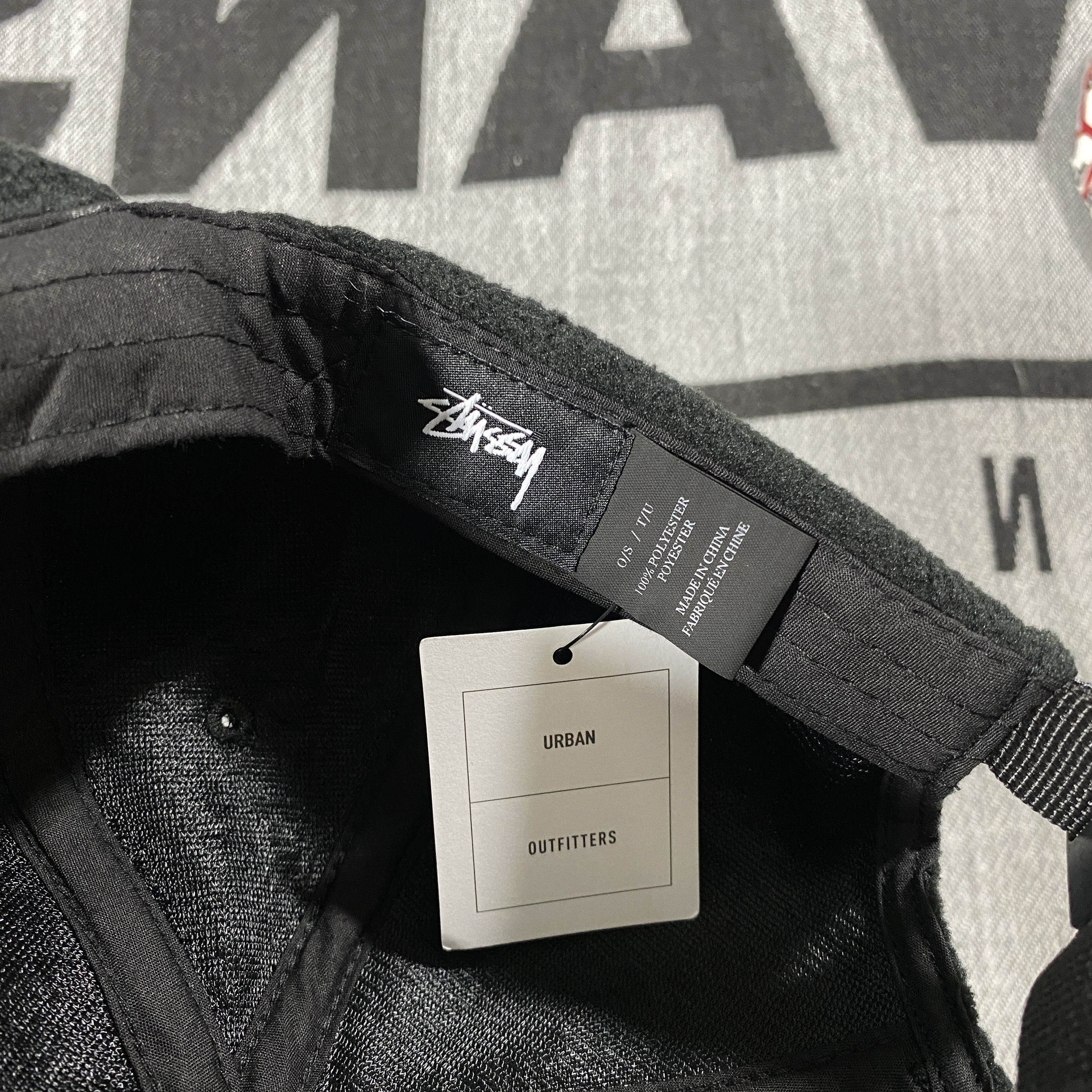 Stussy STUSSY POLAR FLEECE CAP HAT • BLACK Size ONE SIZE - 4 Thumbnail