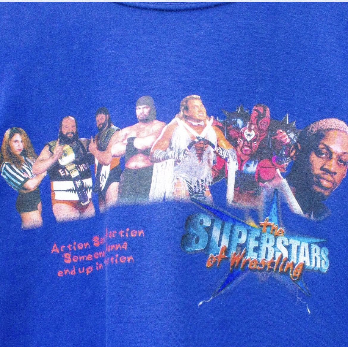 Other **RARE** 90's The Superstars of Wrestling ft. Dennis Rodman Size US L / EU 52-54 / 3 - 2 Thumbnail