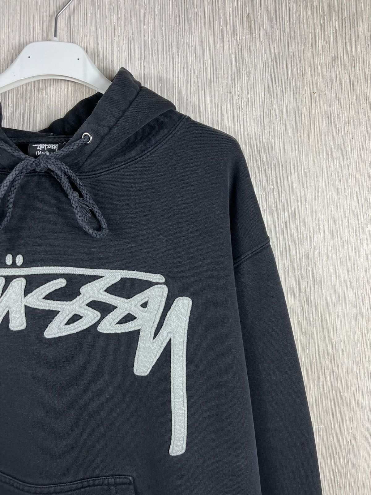 Stussy × Vintage Vintage 80s Stussy central big logo y2k hoodie sweatshirt Size US M / EU 48-50 / 2 - 5 Thumbnail