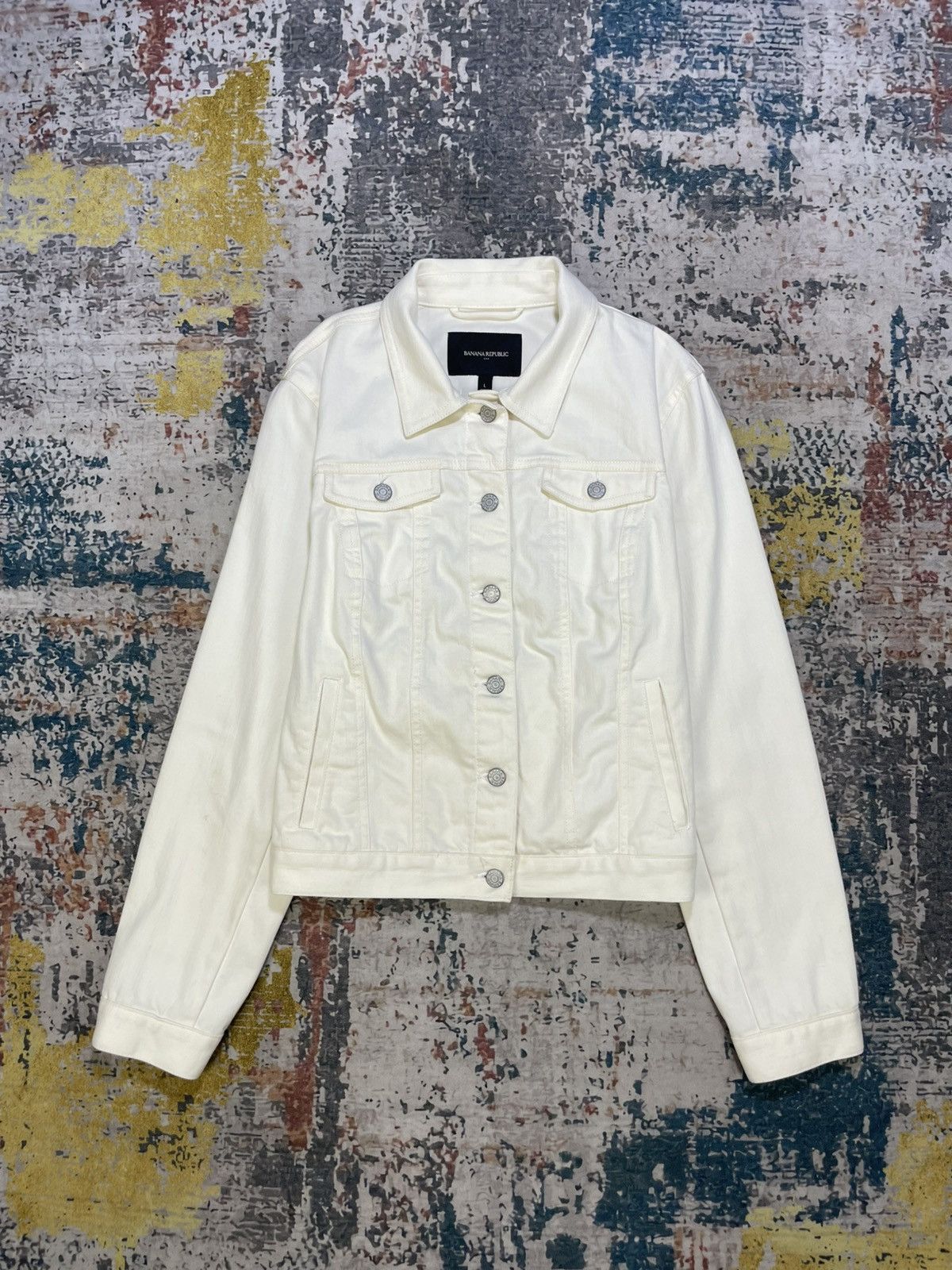 Banana Republic Banana Republic Denim Jacket Size L / US 10 / IT 46 - 1 Thumbnail