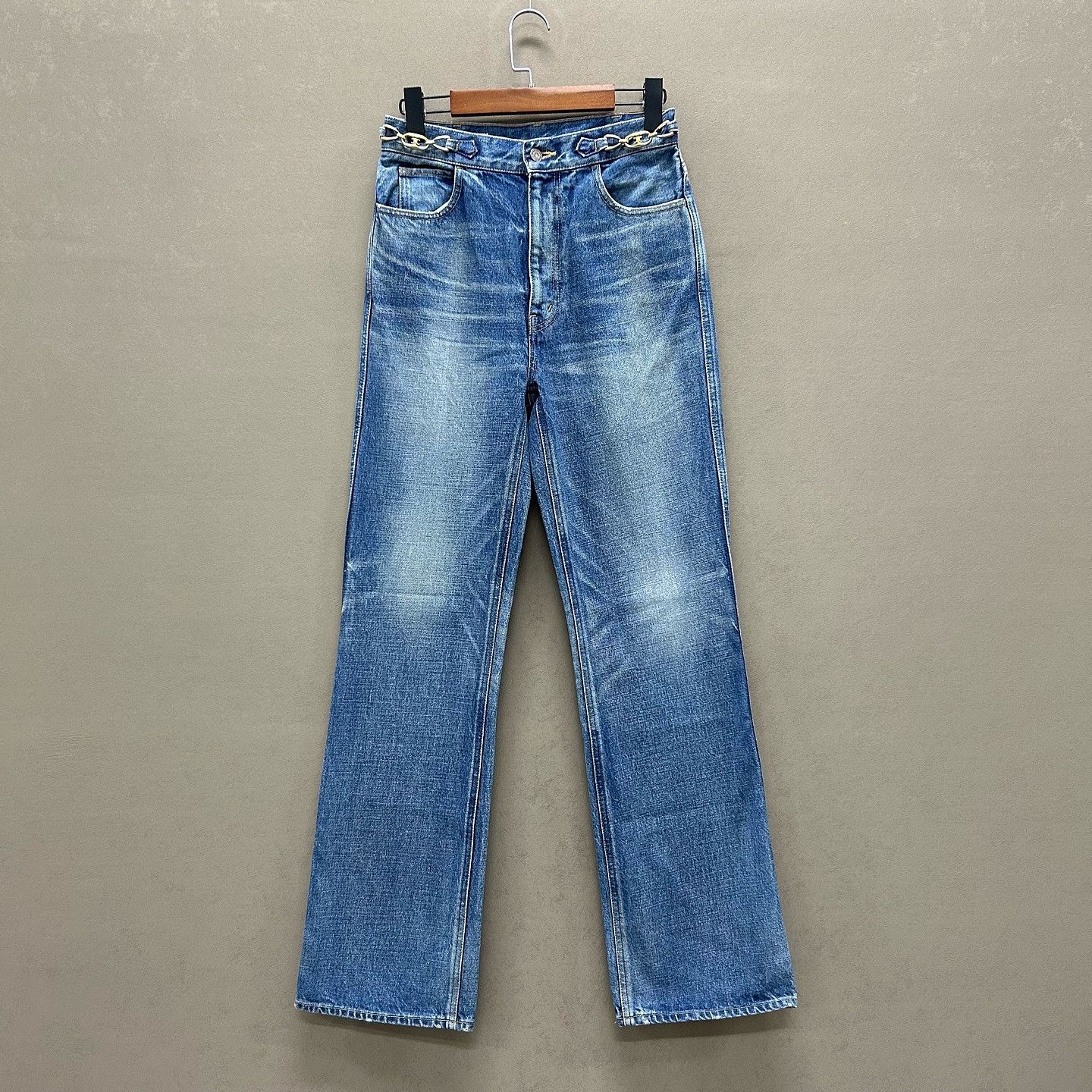 Celine CELINE Triomphe Chain Detail Jeans Size 28 Size 28" / US 6 / IT 42 - 1 Thumbnail