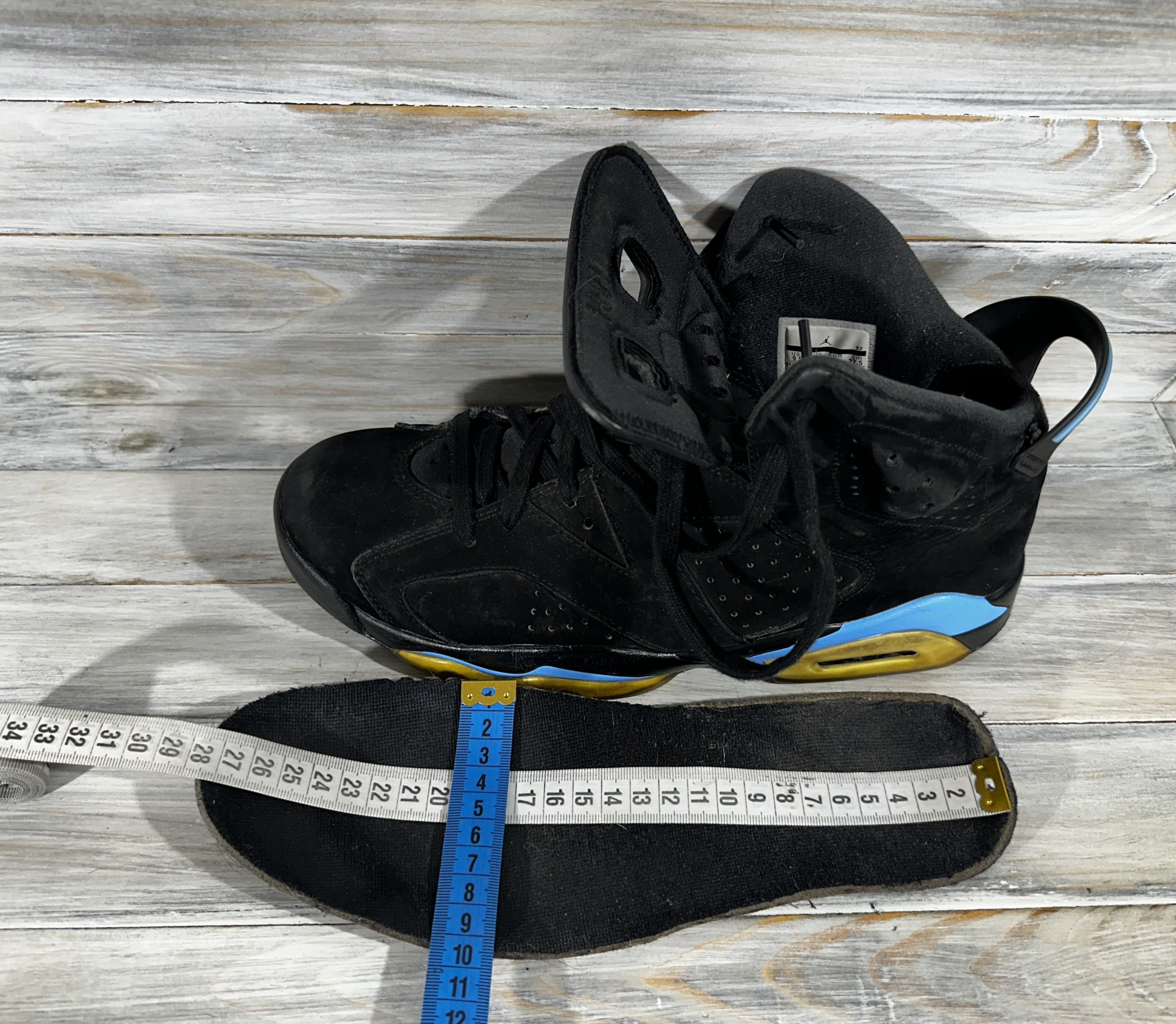 Jordan Brand Jordan Air 6 Retro UNC Basketball Sneakers Black Sport Shoes Size US 9.5 / EU 42-43 - 12 Thumbnail