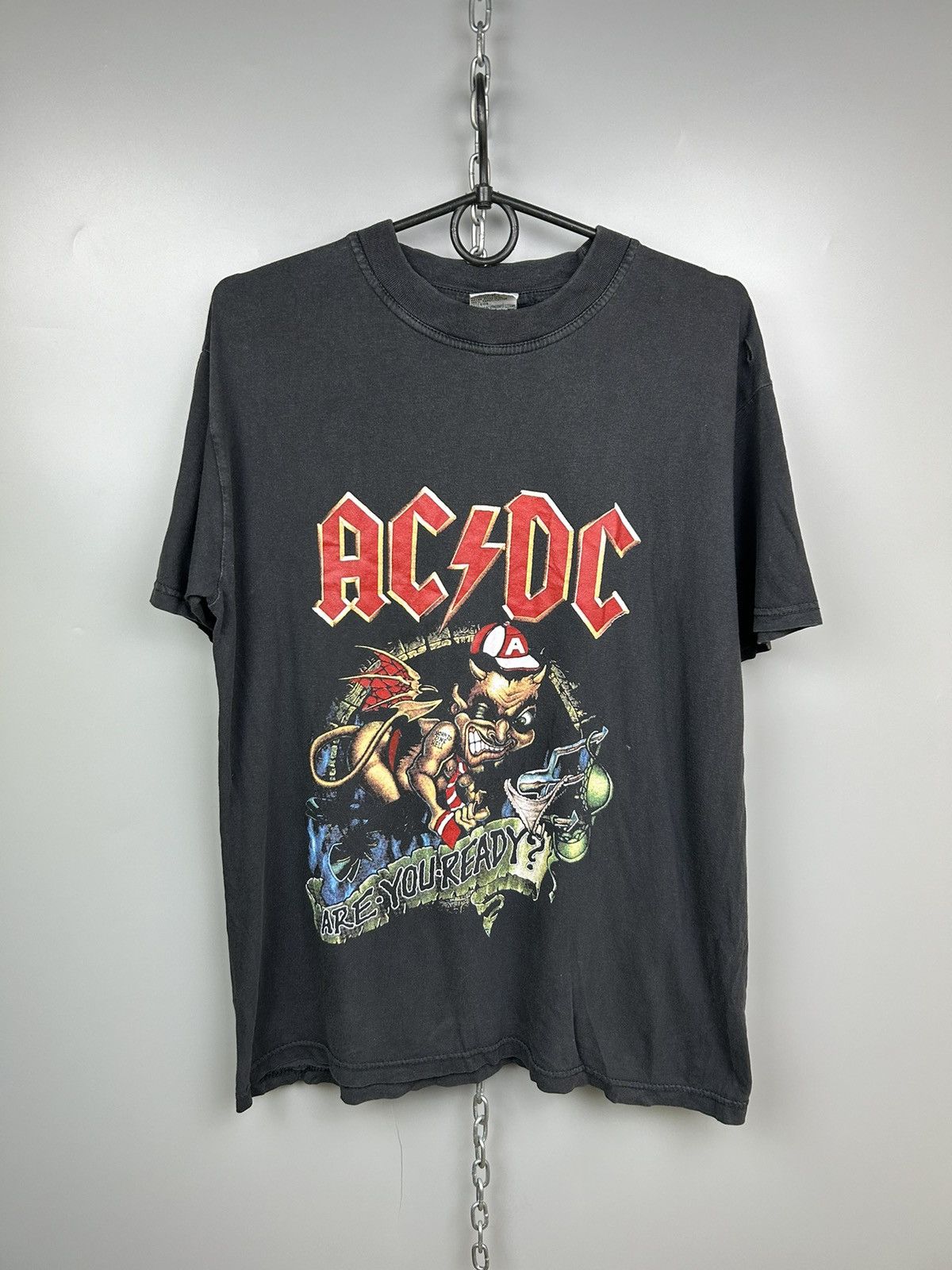 Band Tees × Vintage Vintage Ac Dc Are You Ready T shirt Size US S / EU 44-46 / 1 - 2 Thumbnail
