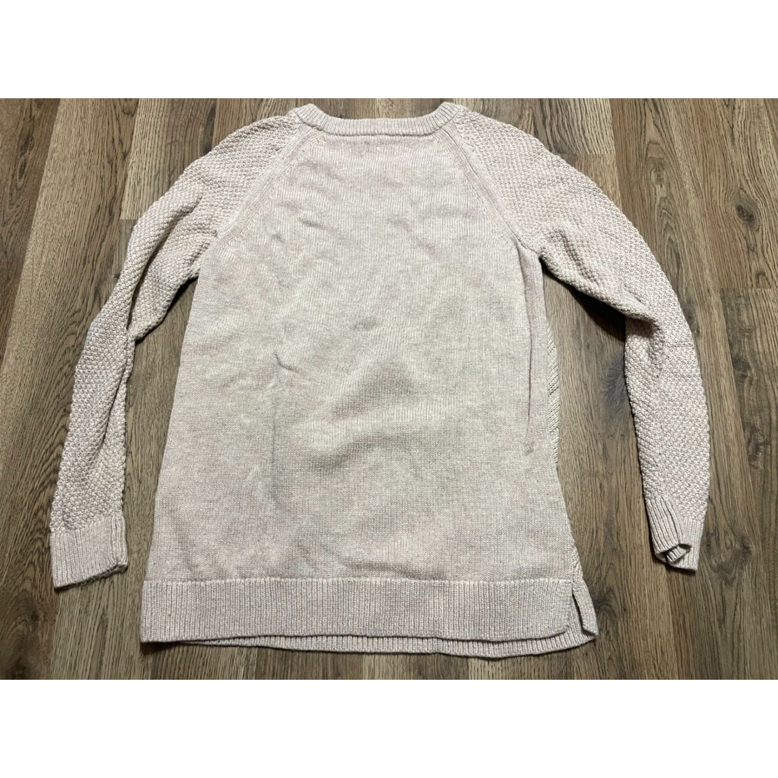 Vintage SONOMA Sweater Women’s M Tan Pullover Crew Neck Regular Casual Size M / US 6-8 / IT 42-44 - 2 Thumbnail