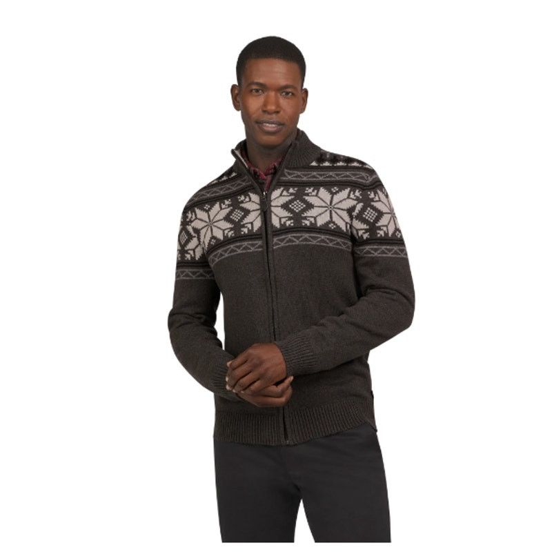 Chaps Chaps Men's Full Zip Holiday Sweater LARGE Size US L / EU 52-54 / 3 - 1 Thumbnail