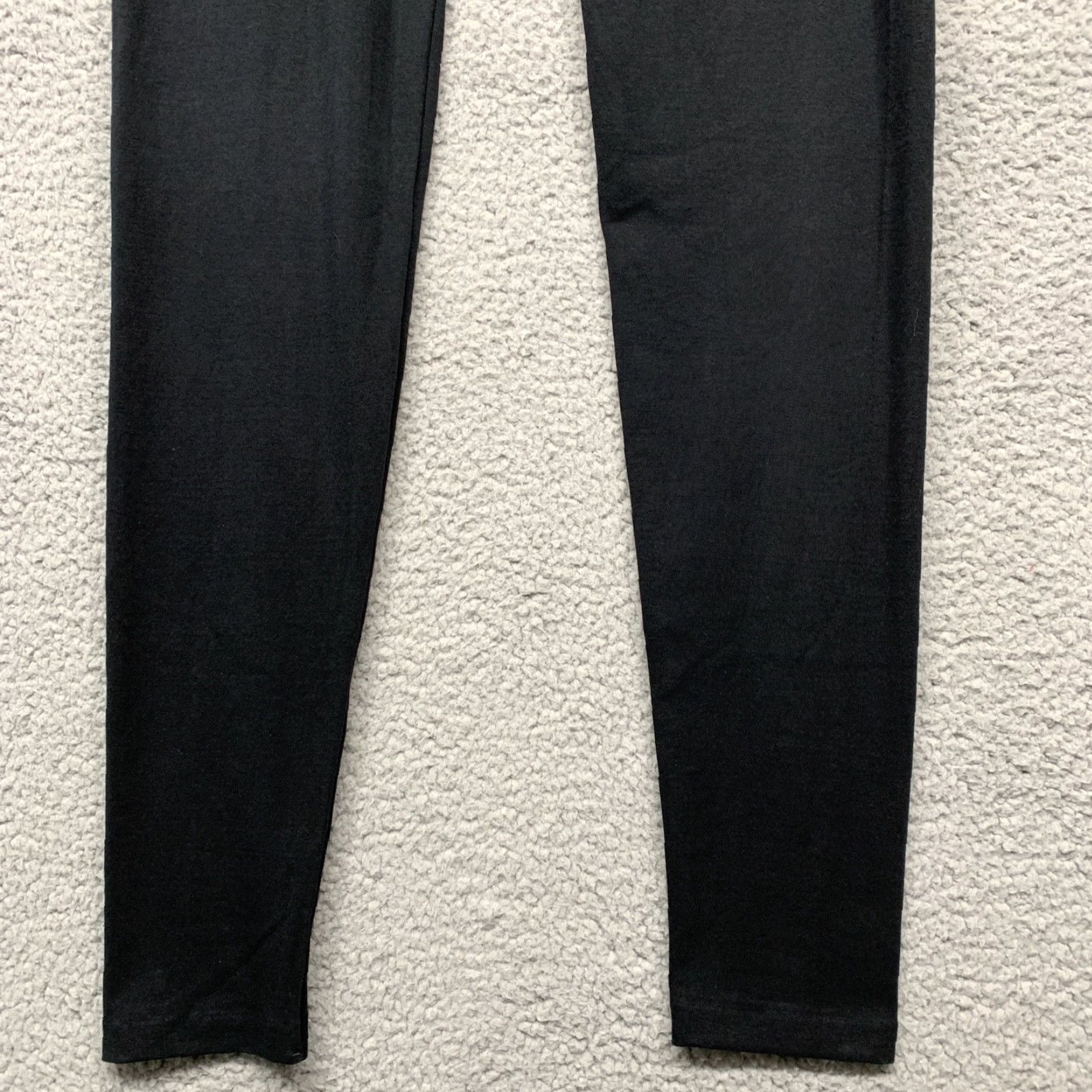 Vintage Black Leggings Women Small/Medium Stretch Comfortable Warm New w/o Tags Size 28" / US 6 / IT 42 - 2 Thumbnail