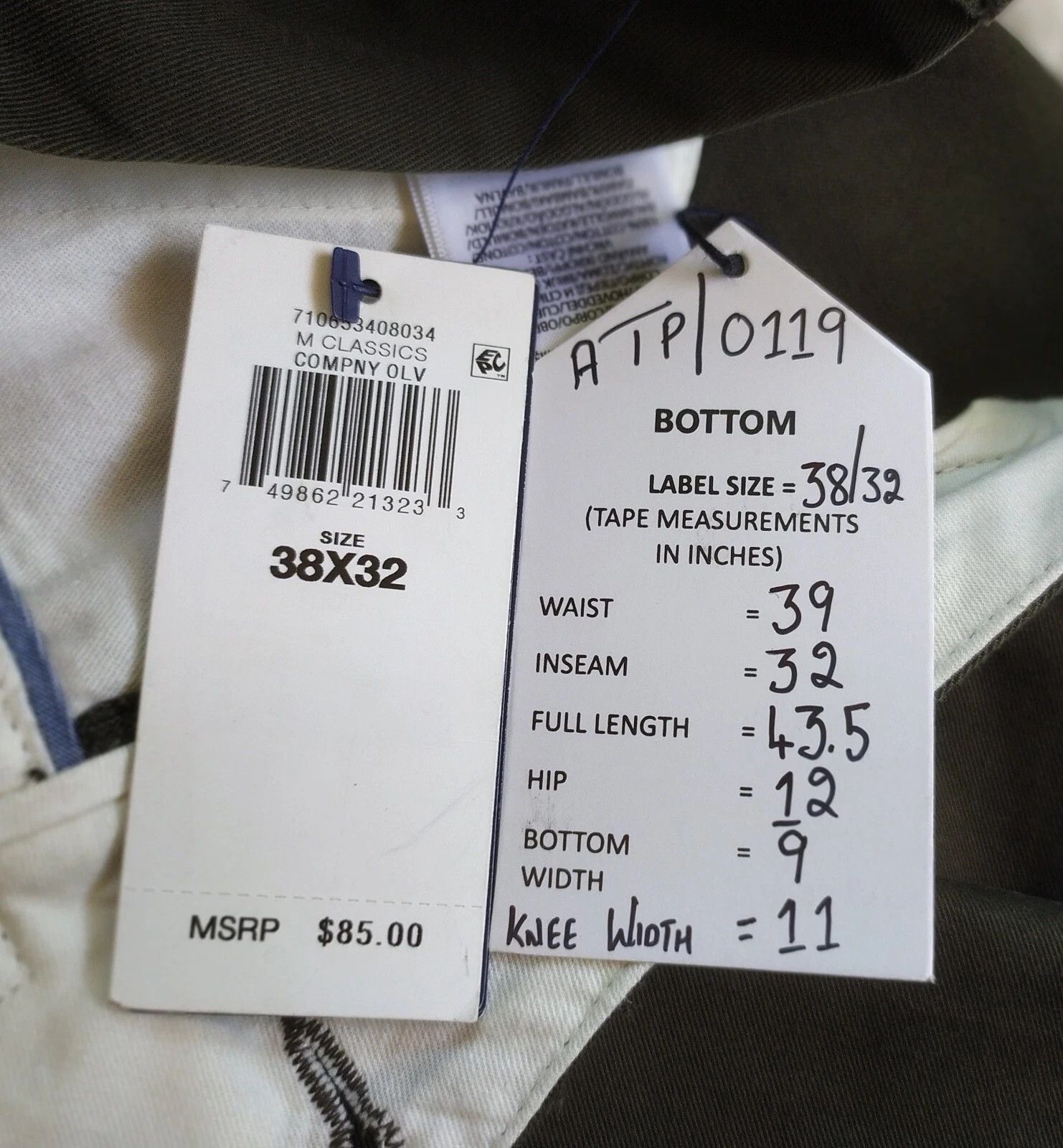 Polo Ralph Lauren Polo Ralph Lauren Classic Fit Chino Pant ATP 0119 Size US 38 / EU 54 - 6 Thumbnail