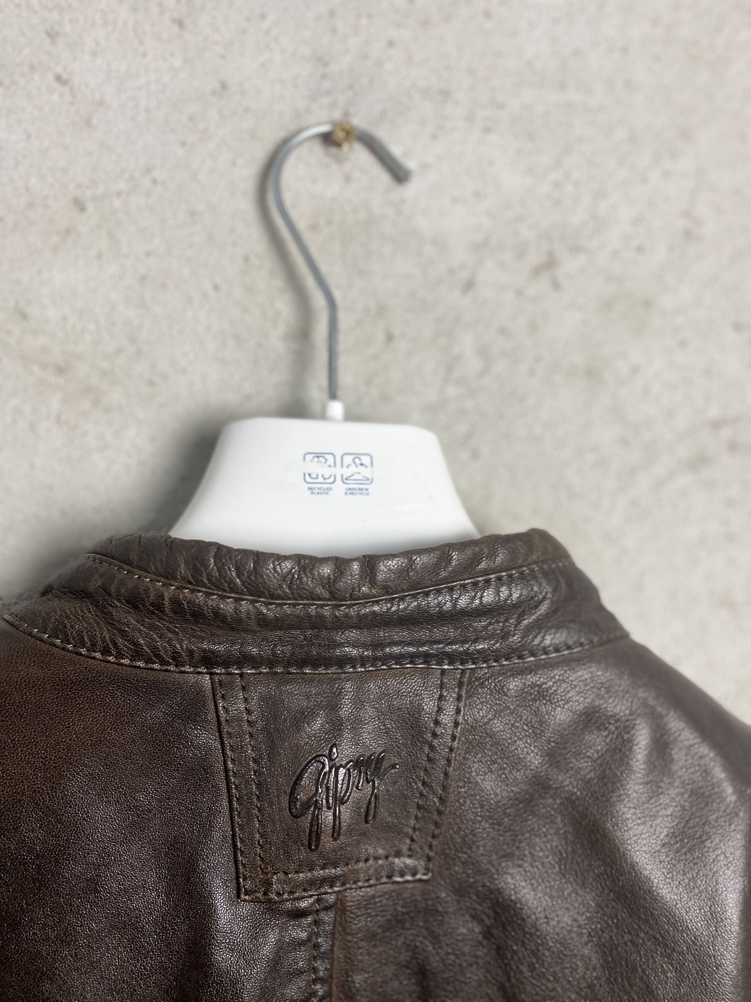 Gypsy Gipsy by Mauritius leather jacket brown y2k Size US L / EU 52-54 / 3 - 10 Thumbnail