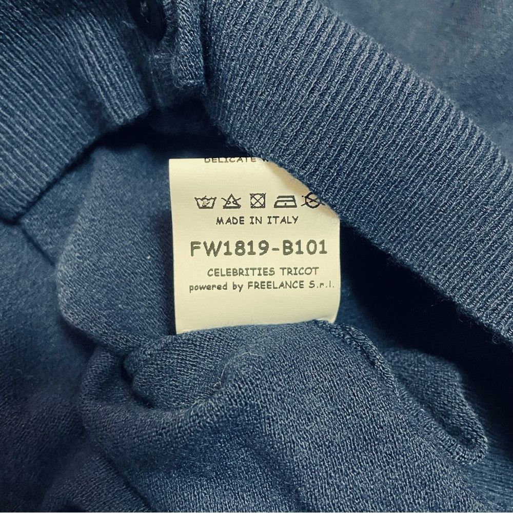 Other NWT New $123 CELEBRITIES TRICOT Blue Cardigan Size S Made i Size S / US 4 / IT 40 - 8 Thumbnail