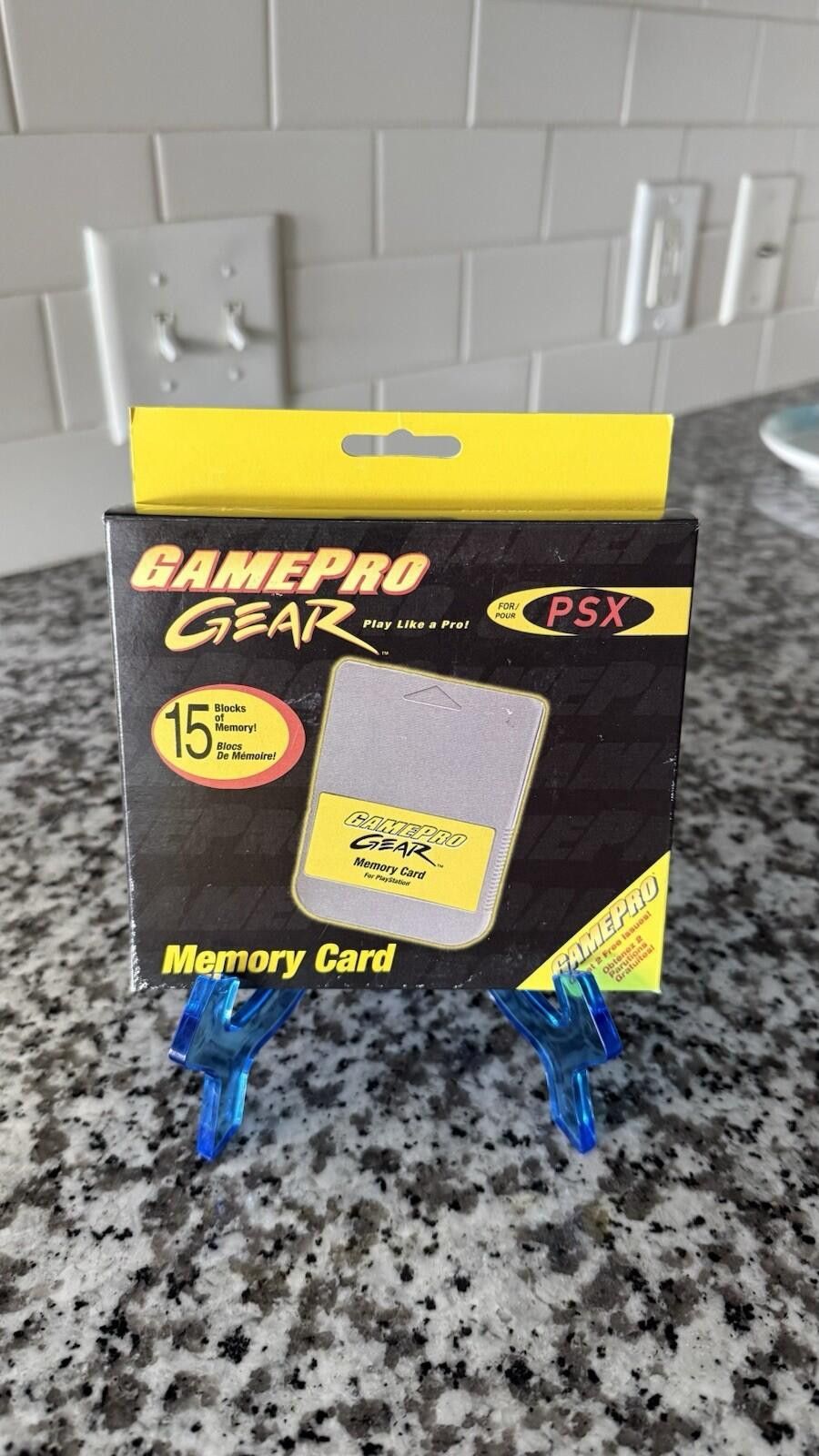 UNIK International Inc. Old Stock Gamepro Gear Memory Card For Sony PlayStation PS1 Size ONE SIZE - 1 Thumbnail