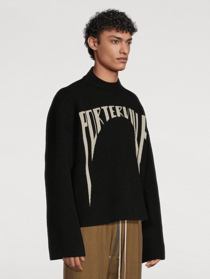 Rick Owens BNWT AW24 RICK OWENS "PORTERVILLE" JUMBO CREWNECK SWEATER M Size US M / EU 48-50 / 2 - 13 Thumbnail