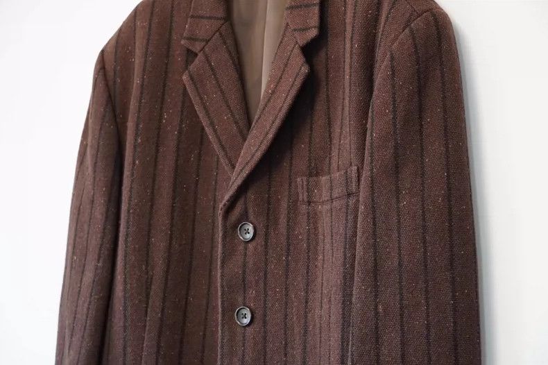 Yohji Yamamoto Yohji Yamamoto 93 AW Stripe and Dots Sheepskin Jacket 2505- Size US M / EU 48-50 / 2 - 3 Thumbnail