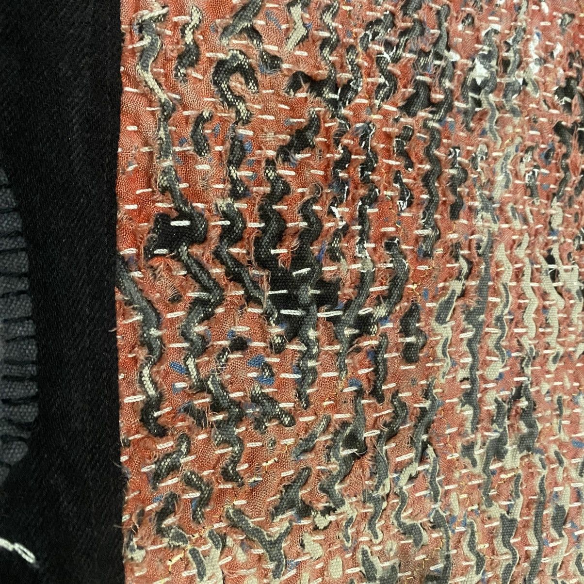 Handmade 1/1 Handstitch Sashiko Boro Natural Distressed Tote Bag Size ONE SIZE - 19 Thumbnail