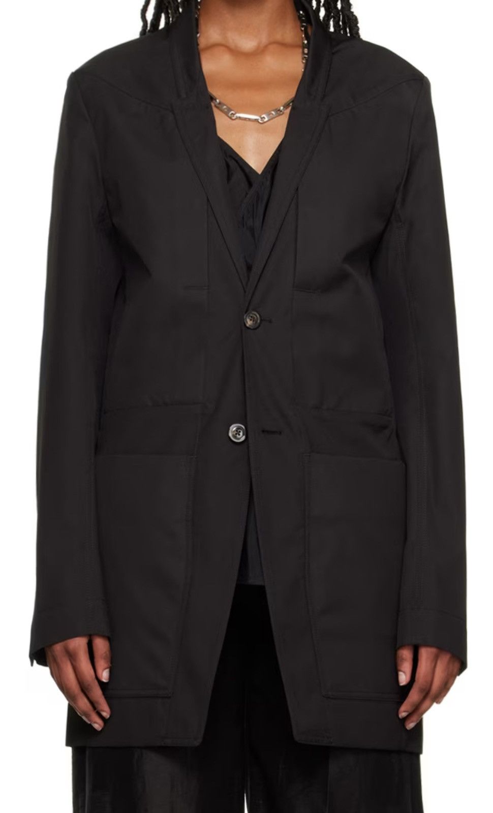 image of Rick Owens Blazer in Black, Men's (Size 48L)
