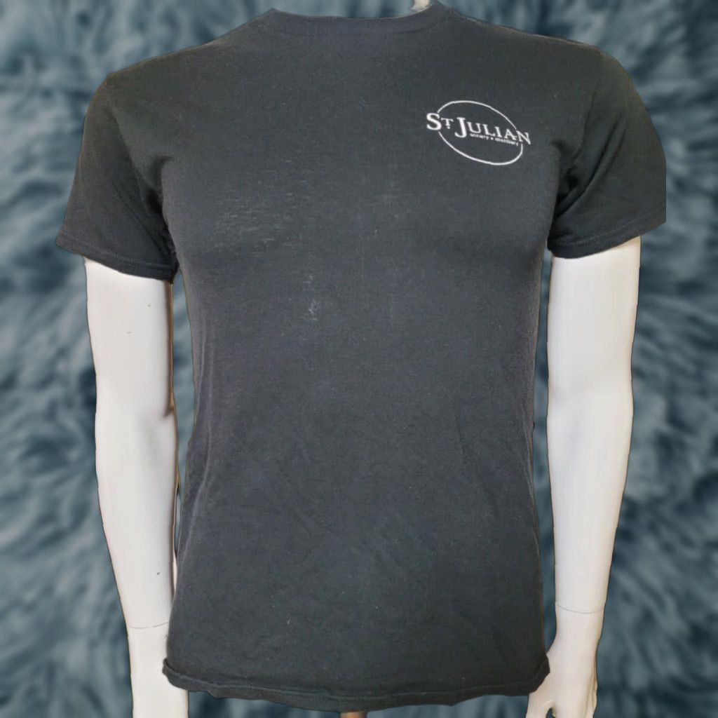 Delta St. Julian Winery T Shirt S Delta Black Cotton Blend Crew Neck Short Sleeve Mens Wine Club Michigan Paw Paw Dundee Size US S / EU 44-46 / 1 - 1 Thumbnail