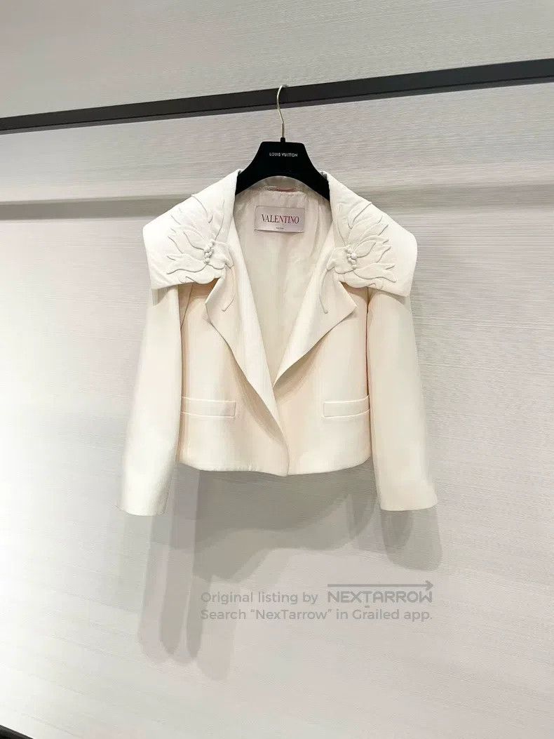 Valentino Valentino White coat Size S / US 4 / IT 40 - 2 Thumbnail