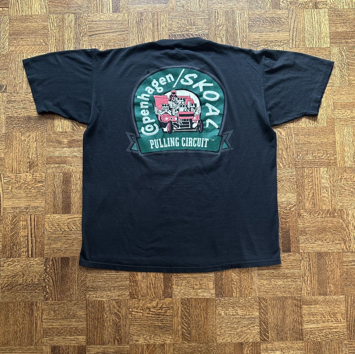 skoal tobacco shirt Made In Usa × Vintage Vintage Copenhagen Skoal Pro Rodeo T-Shirt XL U.S  Tobacco Co