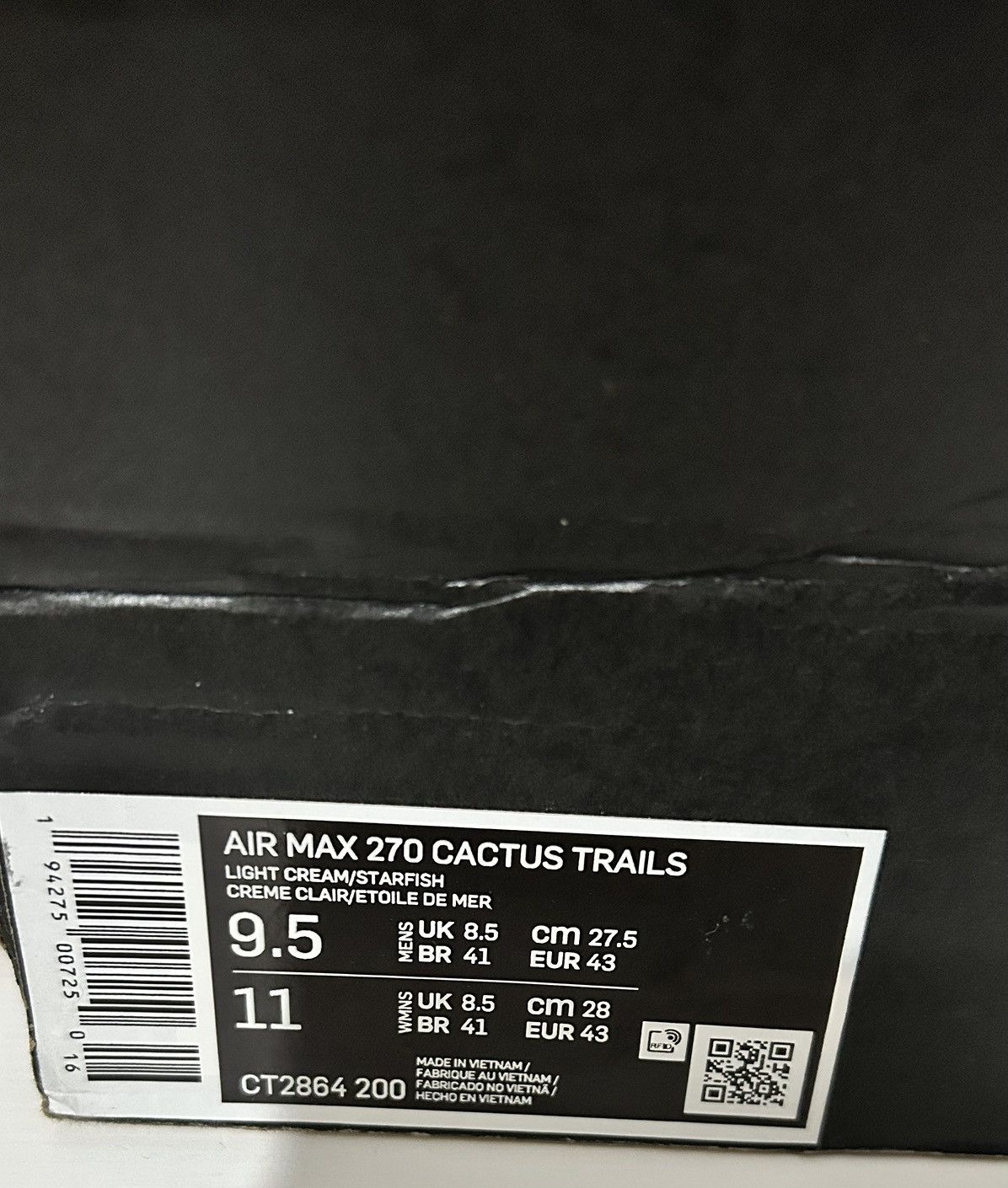 Nike × Travis Scott CT2864-200 Travis Scott Nike Air Max 270 Cactus Trails 8.5UK Size US 8.5 / EU 41-42 - 5 Thumbnail