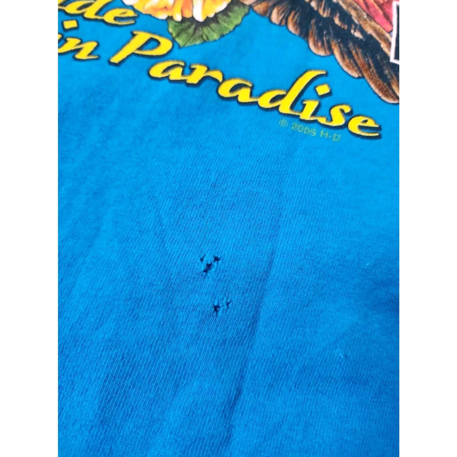 Harley Davidson VINTAGE Mens L HARLEY DAVIDSON Ride In Paradise Honolulu Hawaii T Shirt Distressed Size US L / EU 52-54 / 3 - 3 Thumbnail