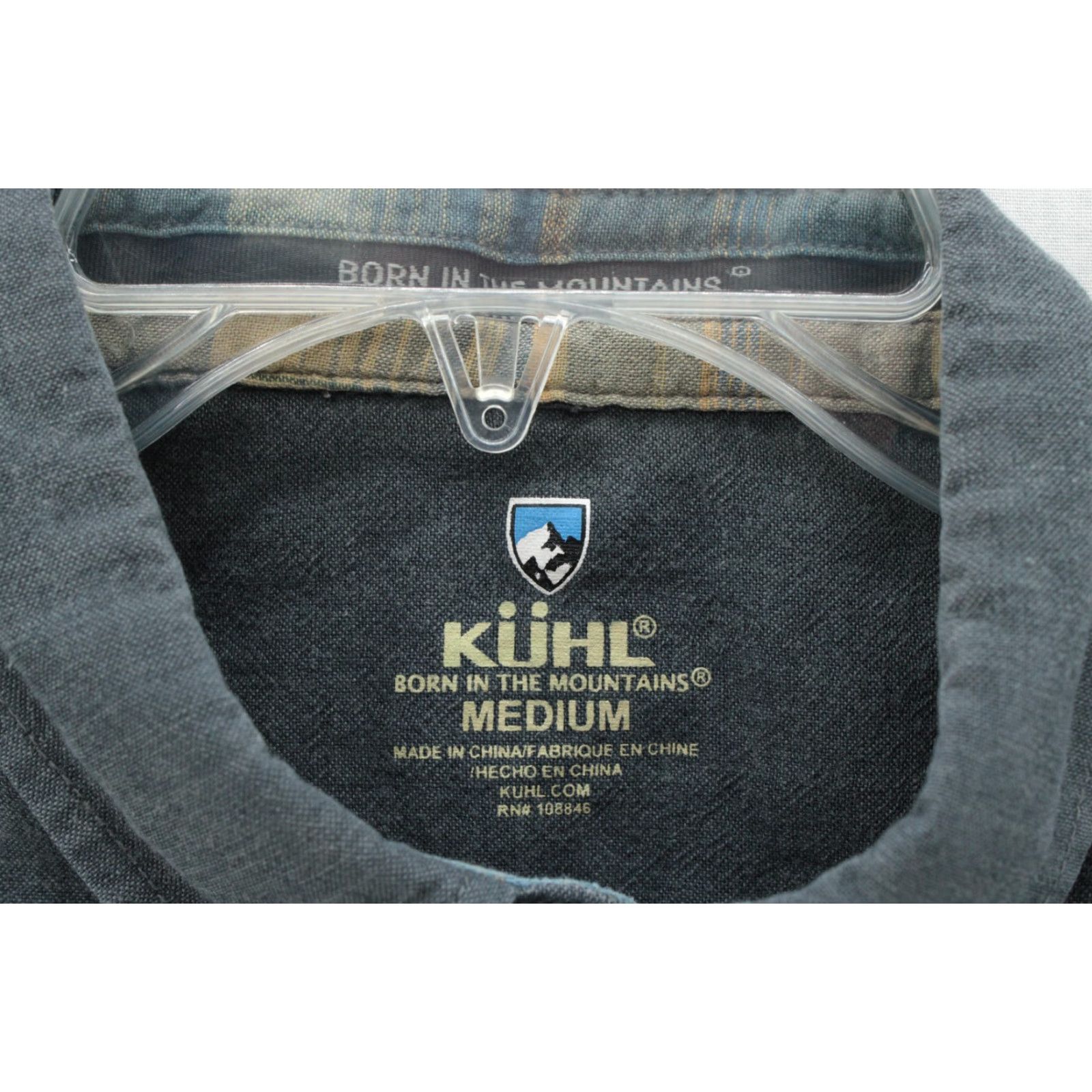 Vintage Kühl Skorpio 7218 Mens M Short Sleeve Button-Up Linen Blend Outdoor Grey Shirt Size US M / EU 48-50 / 2 - 7 Thumbnail