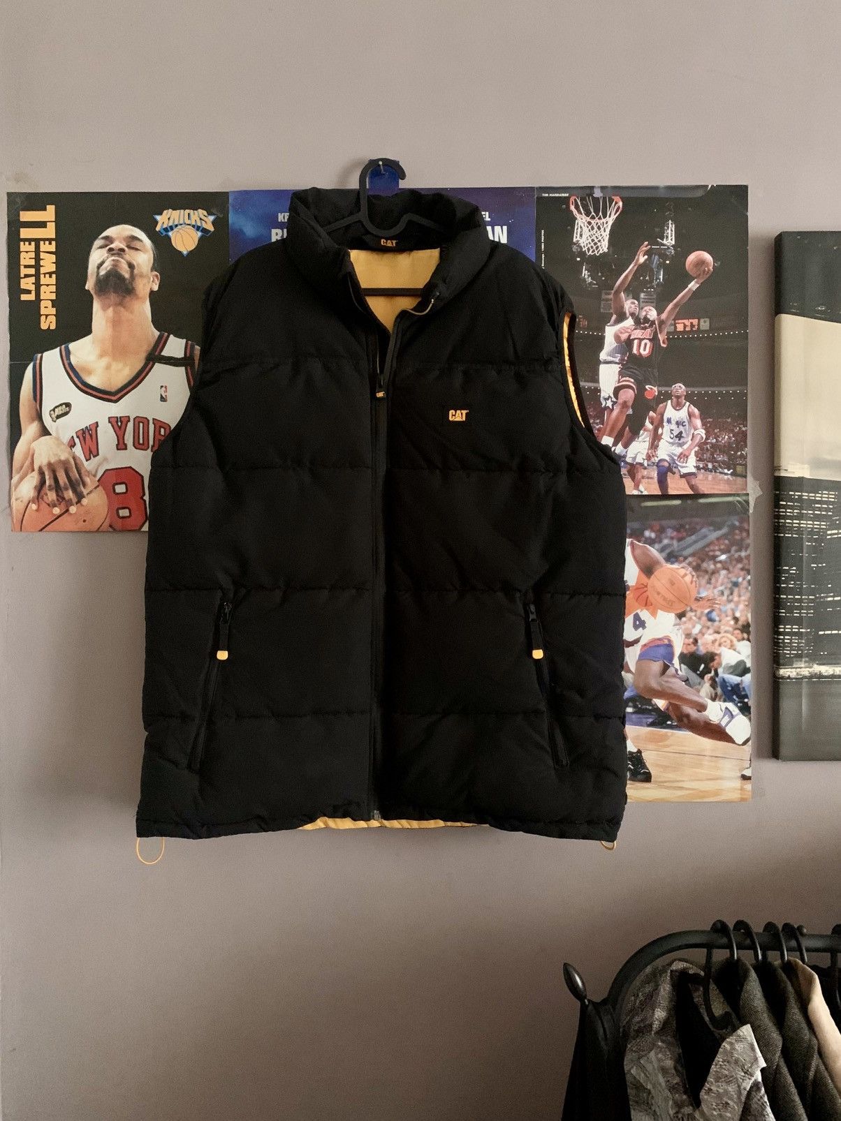 Caterpillar × Vintage 90s Vintage Caterpillar Workwear Puffer Vest Jacket Size US XL / EU 56 / 4 - 1 Thumbnail