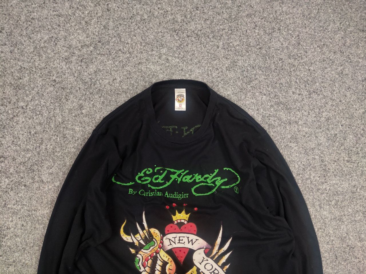 Ed Hardy Vintage Ed Hardy by Christian Audigier Y2K Logo Long Sleeve Size US M / EU 48-50 / 2 - 4 Thumbnail